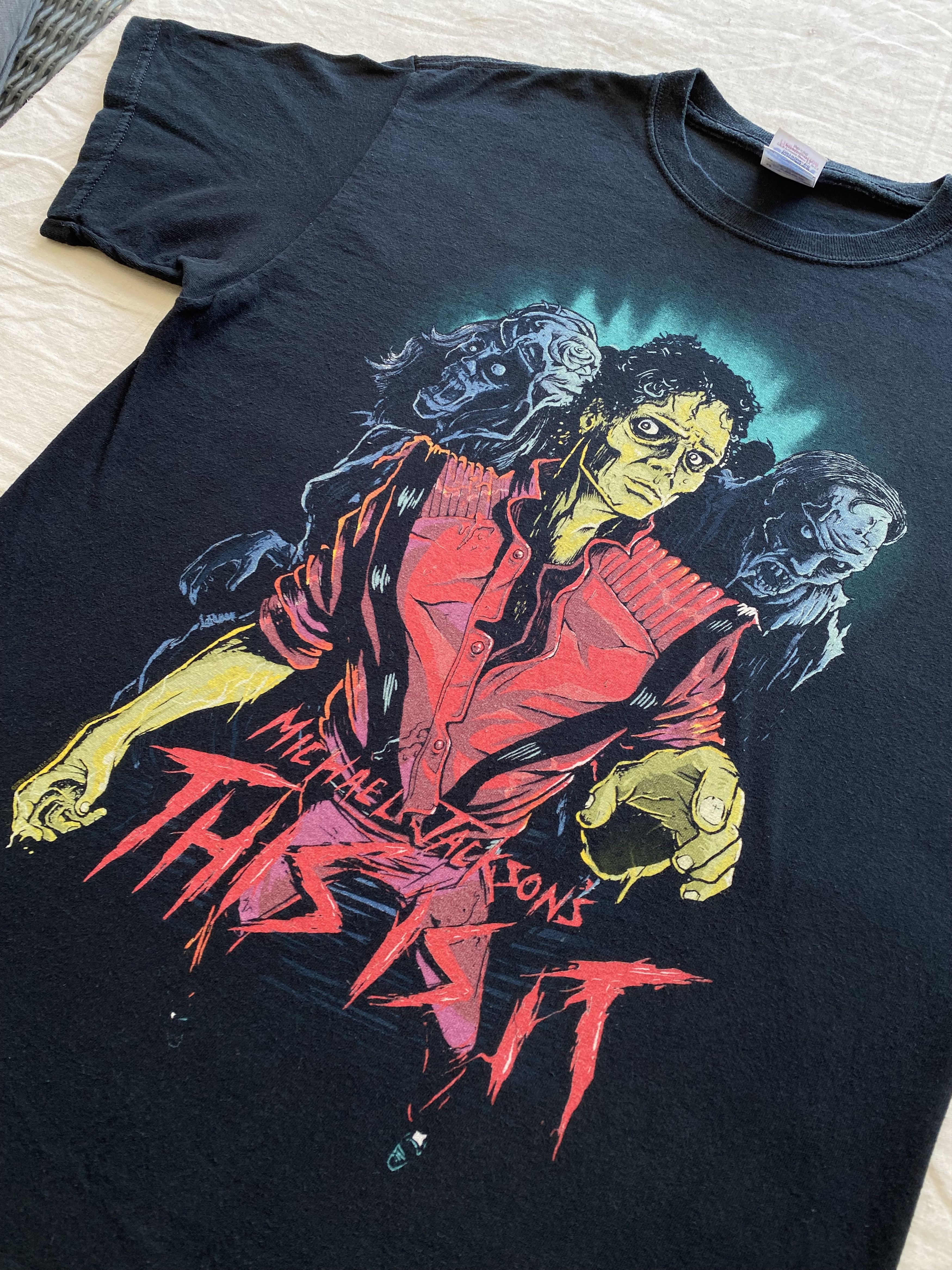 Band Tees Michael Jackson 2000s Vintage Rock Horror T-shirt Size US M / EU 48-50 / 2 - 14 Thumbnail