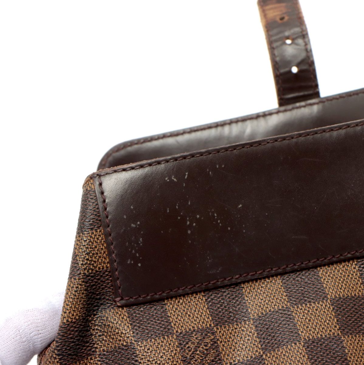 Louis Vuitton Louis Vuitton Brown Damier Ebene Coated Canvas Soho Backpack Size ONE SIZE - 9 Thumbnail