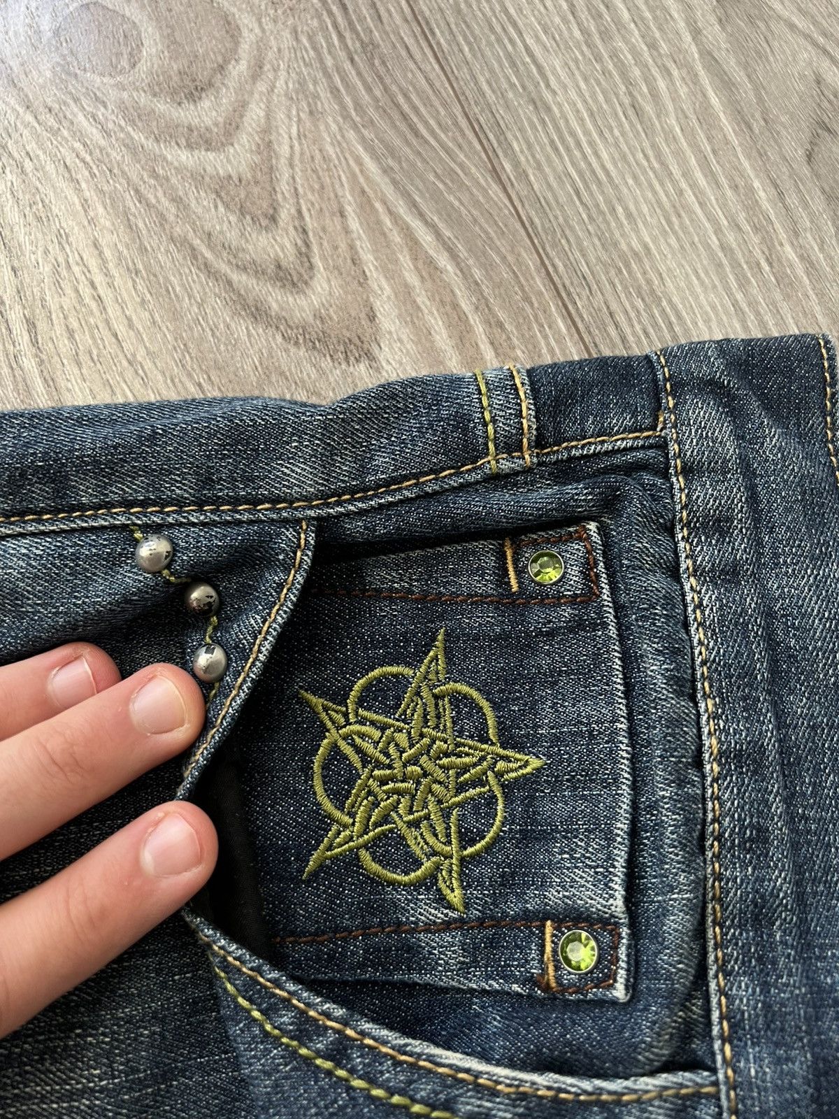 Pepe Jeans Pepe Jeans Avant Garde Opium Embroidered Logo Y2K Jeans Size US 36 / EU 52 - 22 Thumbnail
