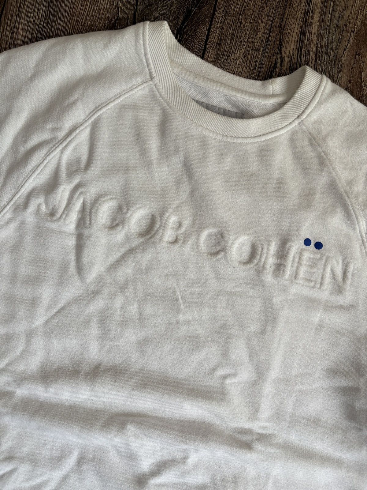 Jacob Cohen Jacob Cohen White Big Logo Men’s Sweatshirt Made in Italy Size US M / EU 48-50 / 2 - 2 Thumbnail