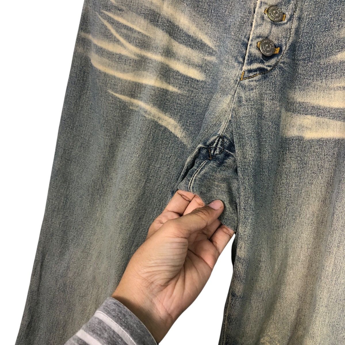 Hysteric Glamour Vintage Denim Jeans Bow Cut Design Flare Jeans Tornado Mart Size US 30 / EU 46 - 16 Thumbnail