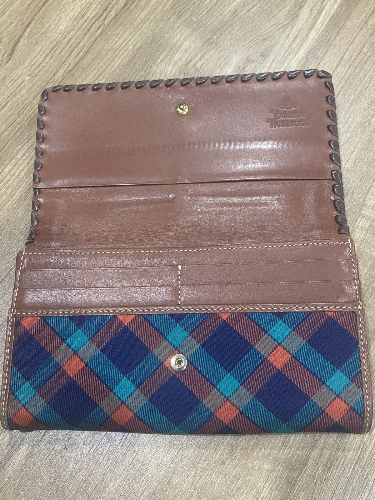 Vivienne Westwood VIVIENNE WESTWOOD Braided Leather Apollo Continental Wallet Size ONE SIZE - 5 Thumbnail