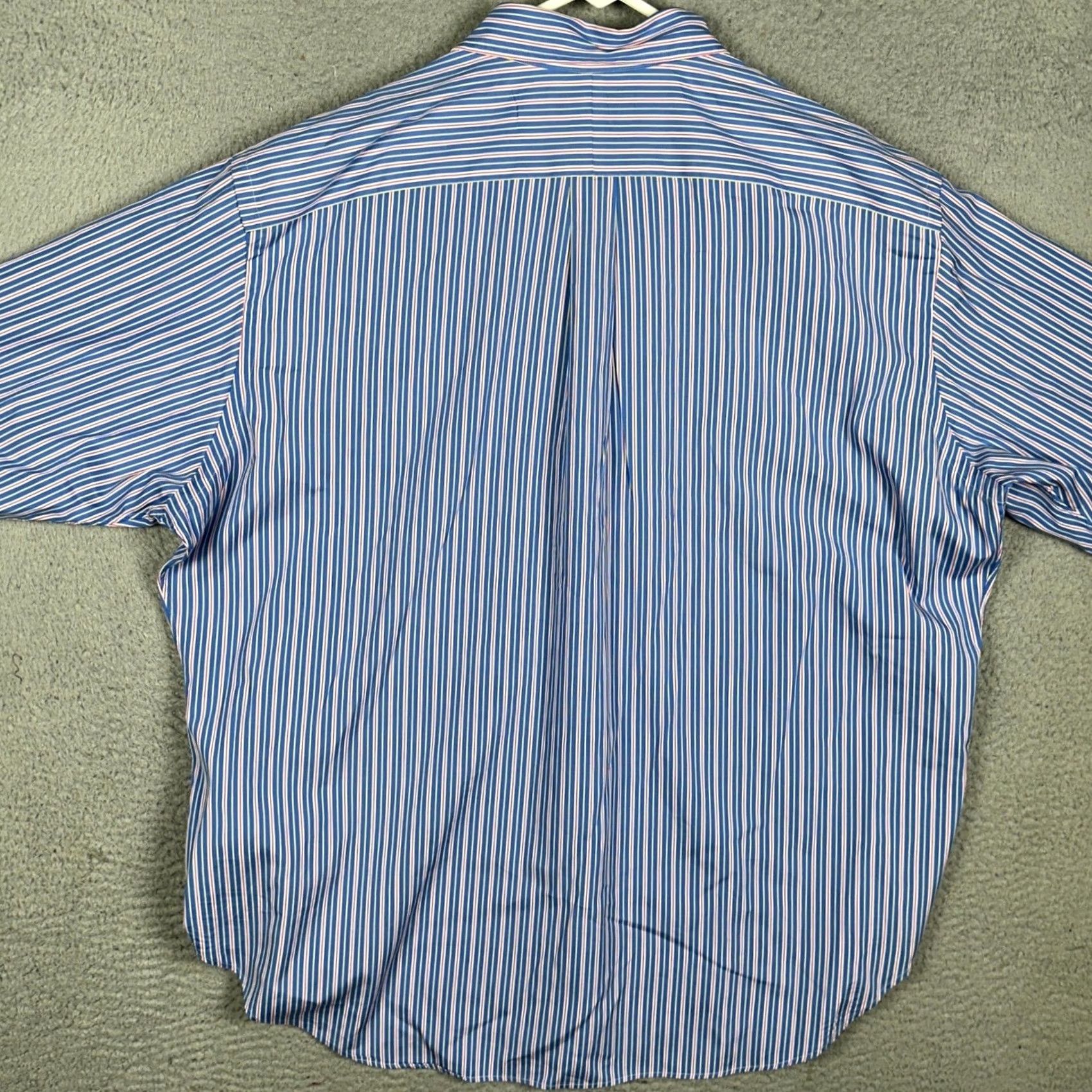 Ralph Lauren Ralph Lauren Shirt Mens 2XL Blue Classic Fit Button Down Stripe Pony Long Sleeve Size US XXL / EU 58 / 5 - 3 Thumbnail