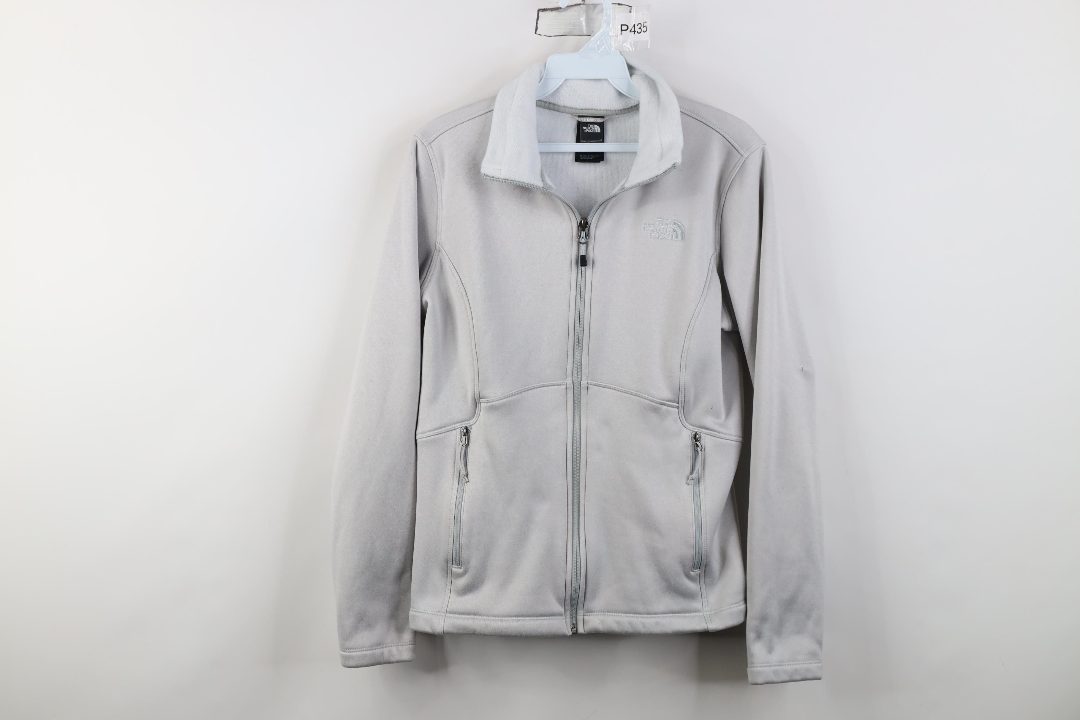 The North Face The North Face Spell Out Agave Fleece Lined Jacket Gray Size M / US 6-8 / IT 42-44 - 1 Thumbnail