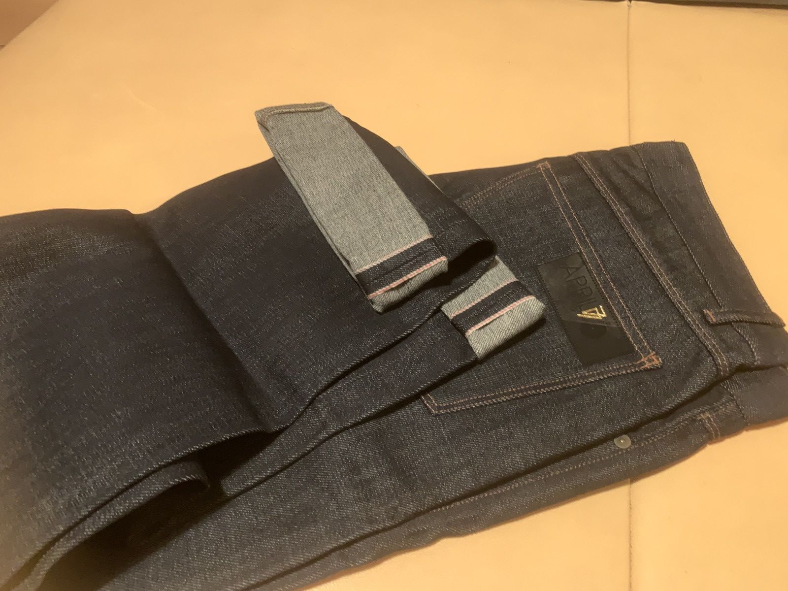 April 77 “RARE” selvedge jeans model Nation 35/34 Size US 35 - 6 Thumbnail