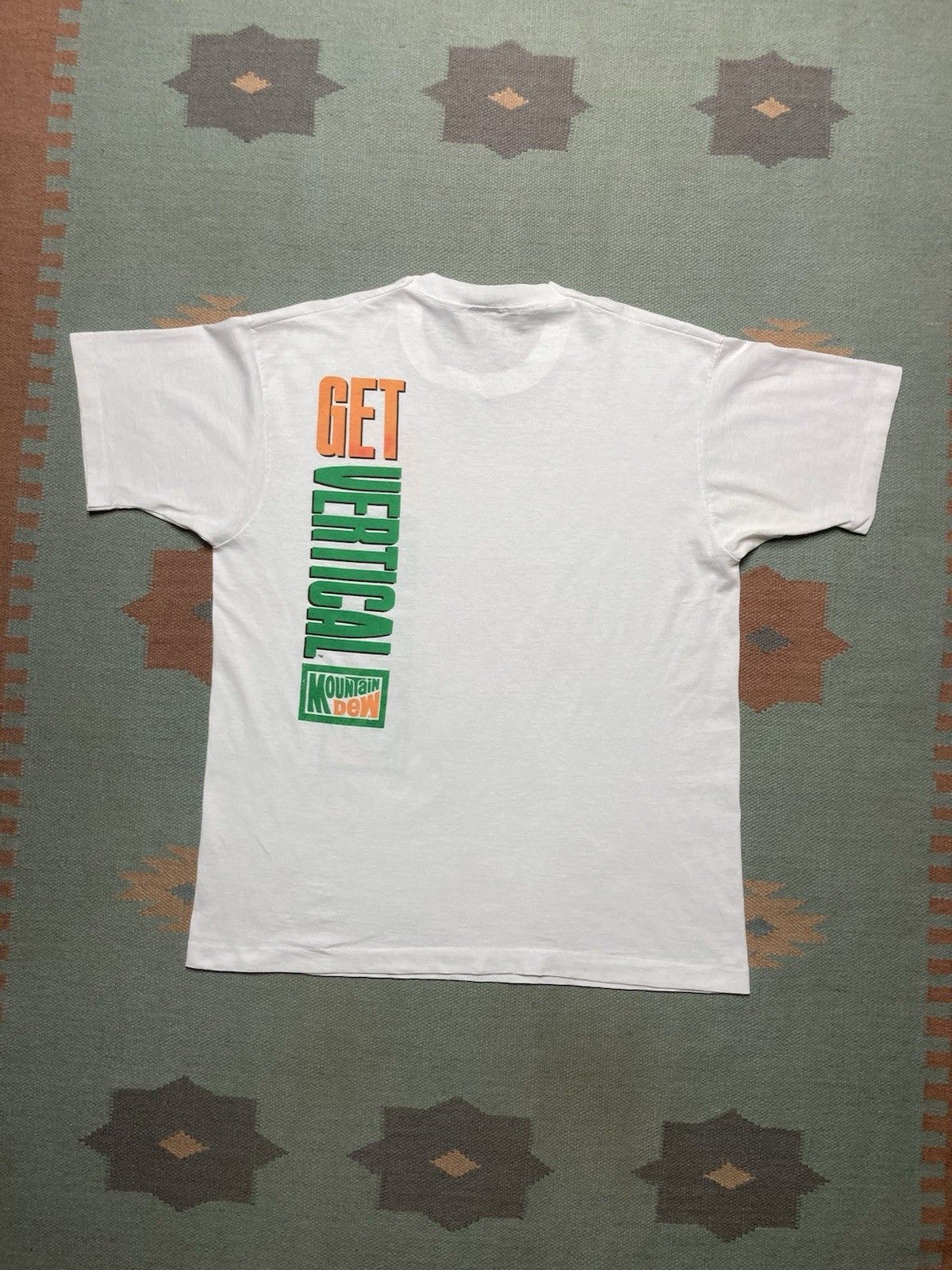 Vintage 90s t shirt Mountain Dew get vertical soda single stitch XL Size US XL / EU 56 / 4 - 6 Thumbnail