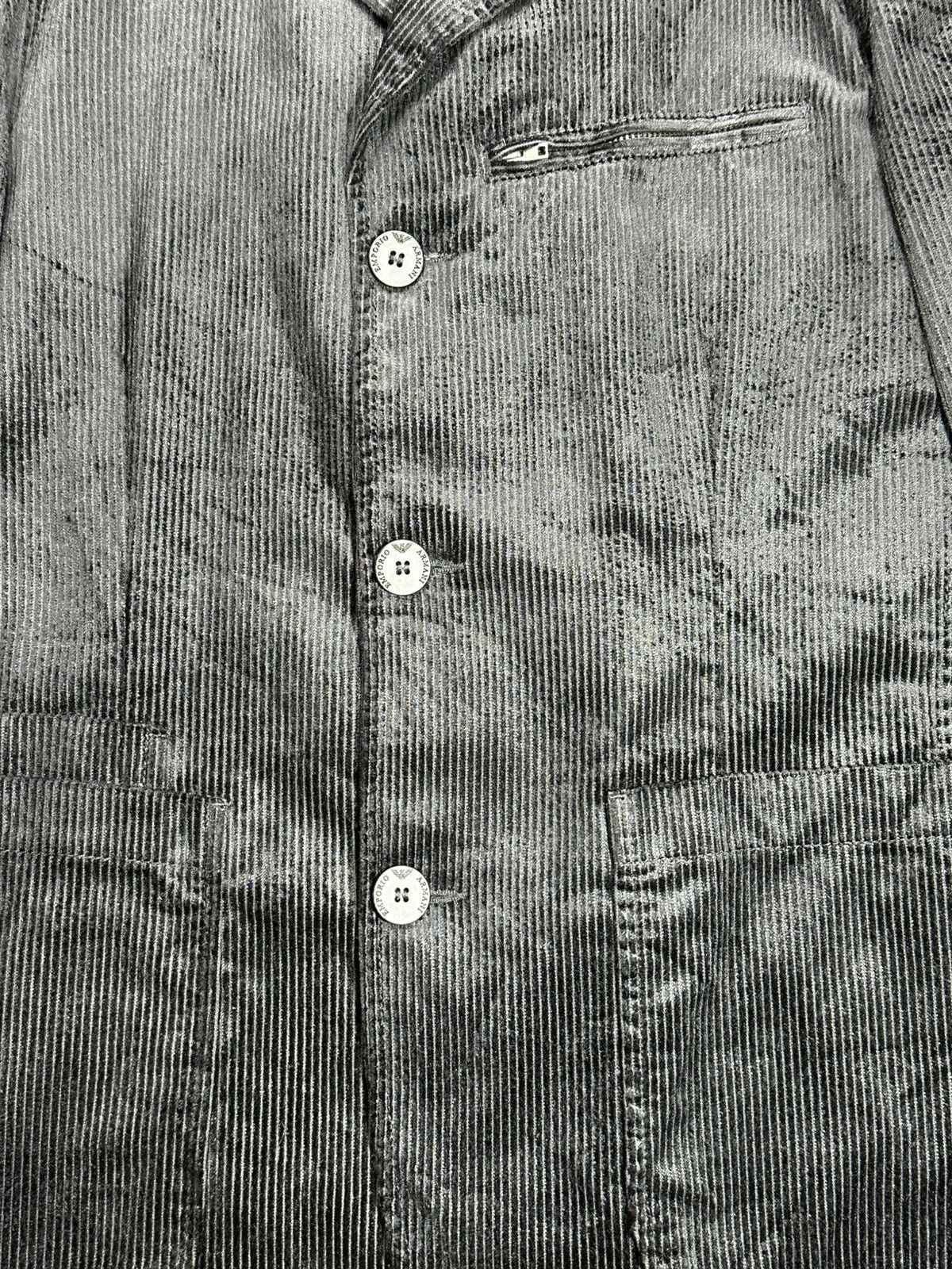 Emporio Armani Emporio Armani Black Corduroy Blazer Jacket Size 40R - 6 Thumbnail