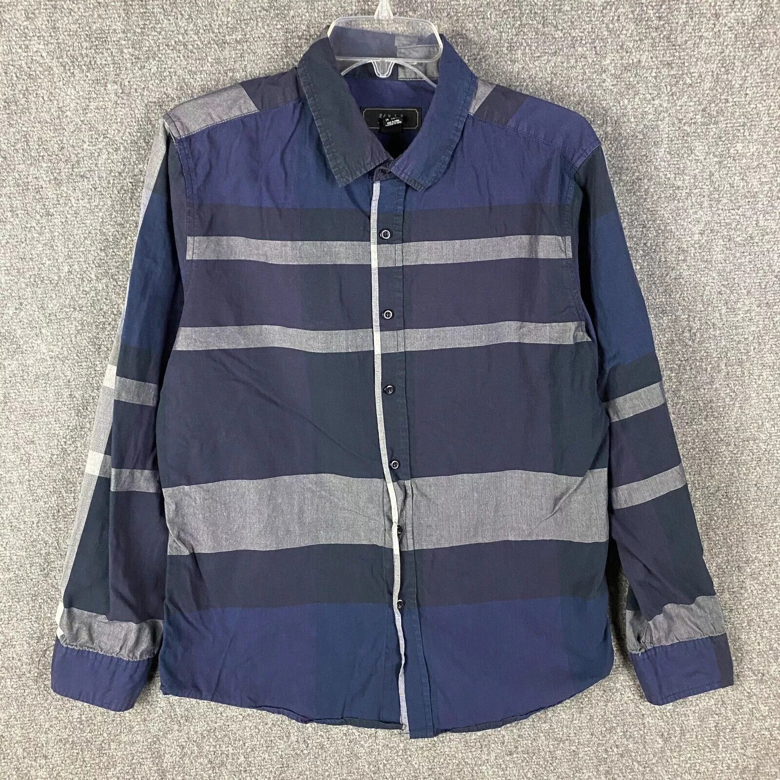21 Men 21 Men Button Up Shirt Large Fitted Long Sleeve Striped L Size US L / EU 52-54 / 3 - 1 Thumbnail