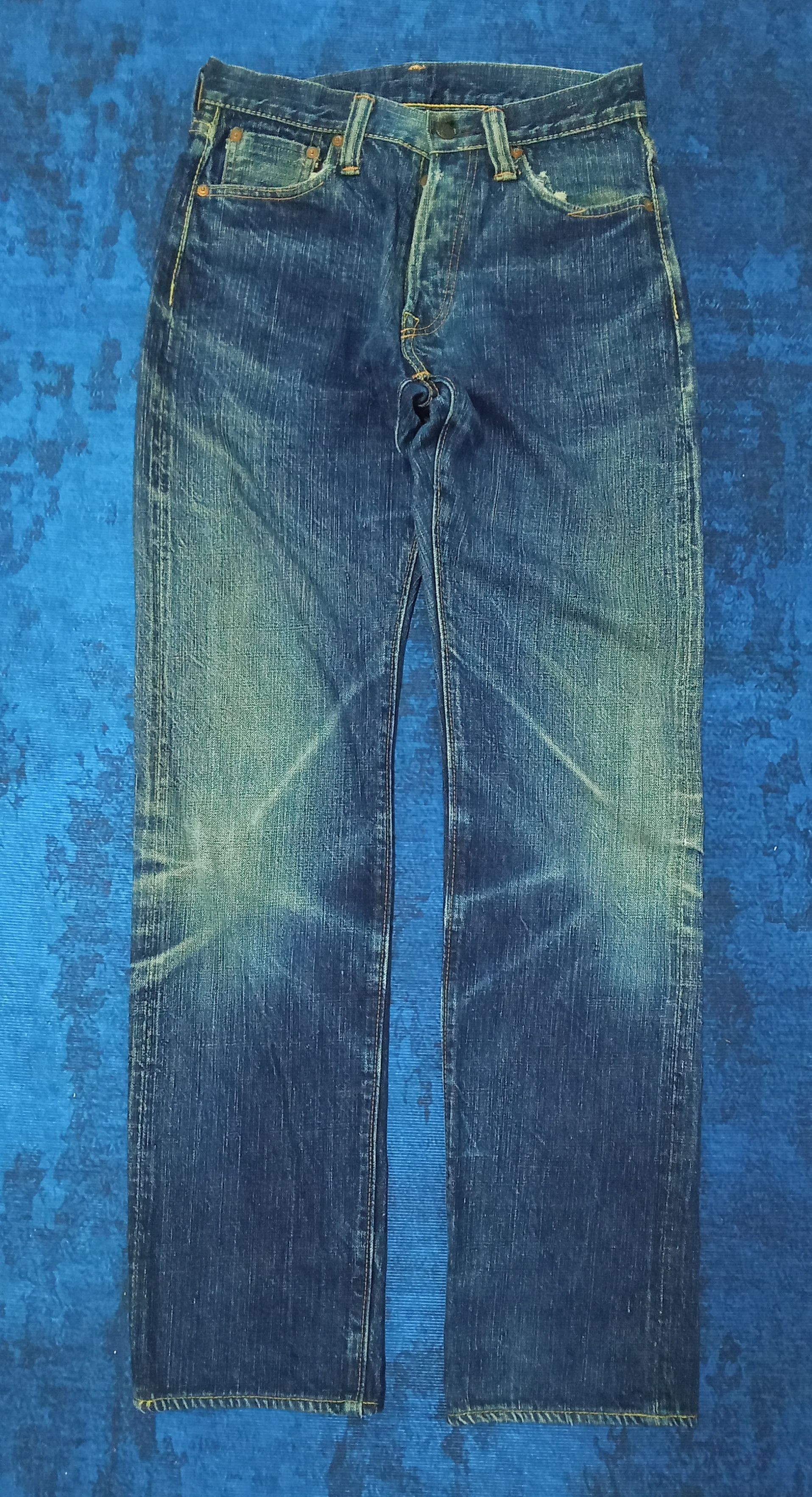 Samurai Jeans Samurai S0500XX Redline Selvedge Distressed Jeans Size US 29 - 1 Thumbnail