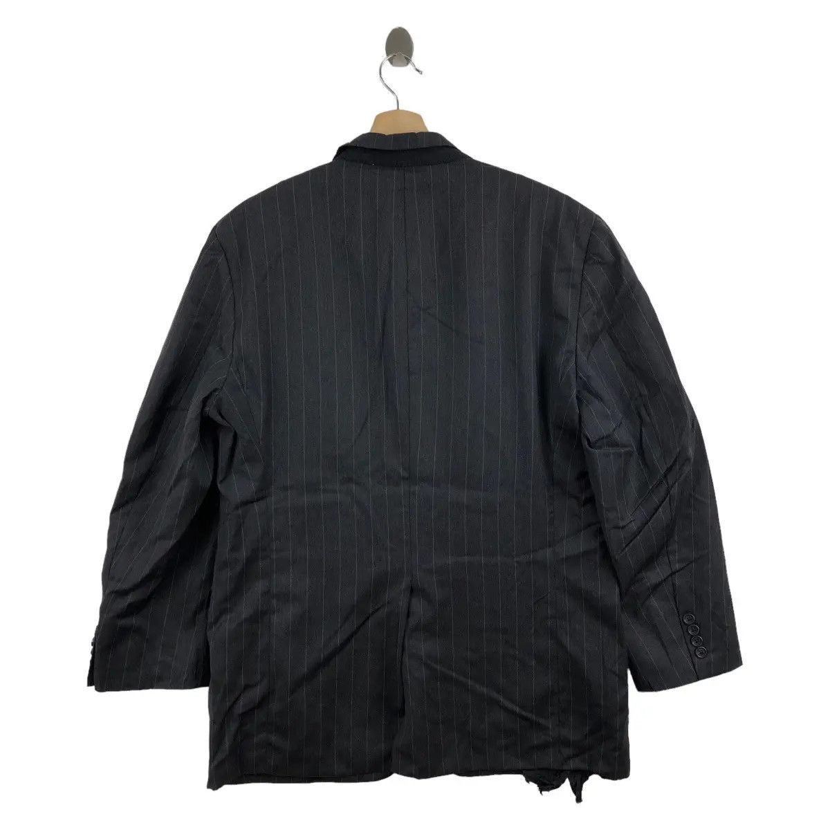 Burberry Vtg BURBERRY LONDON Norman Stockton Striped Blazer 2 Button Size 44R - 6 Thumbnail