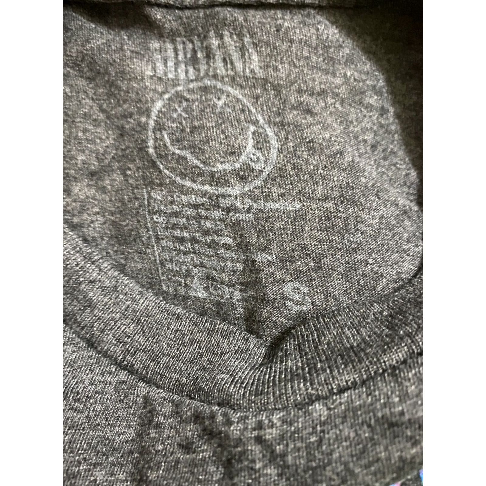 Logo 7 Nirvana Smiley Face T-Shirt Gray Tie-Dye Rock Band Logo Size S Mens Crew Neck Short Sleeve Official Size US S / EU 44-46 / 1 - 3 Thumbnail