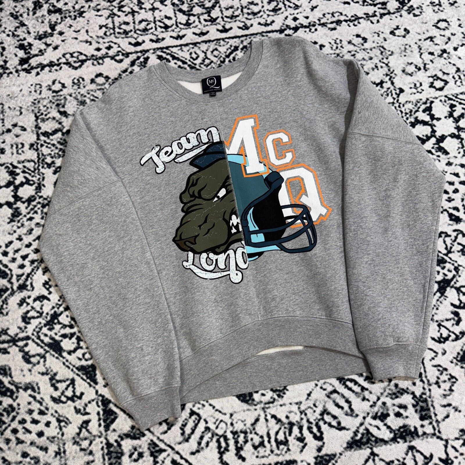 Alexander McQueen × Vintage Vintage Alexander McQueen Gray Cotton Crewneck Size XS MCQ Size US XS / EU 42 / 0 - 3 Thumbnail