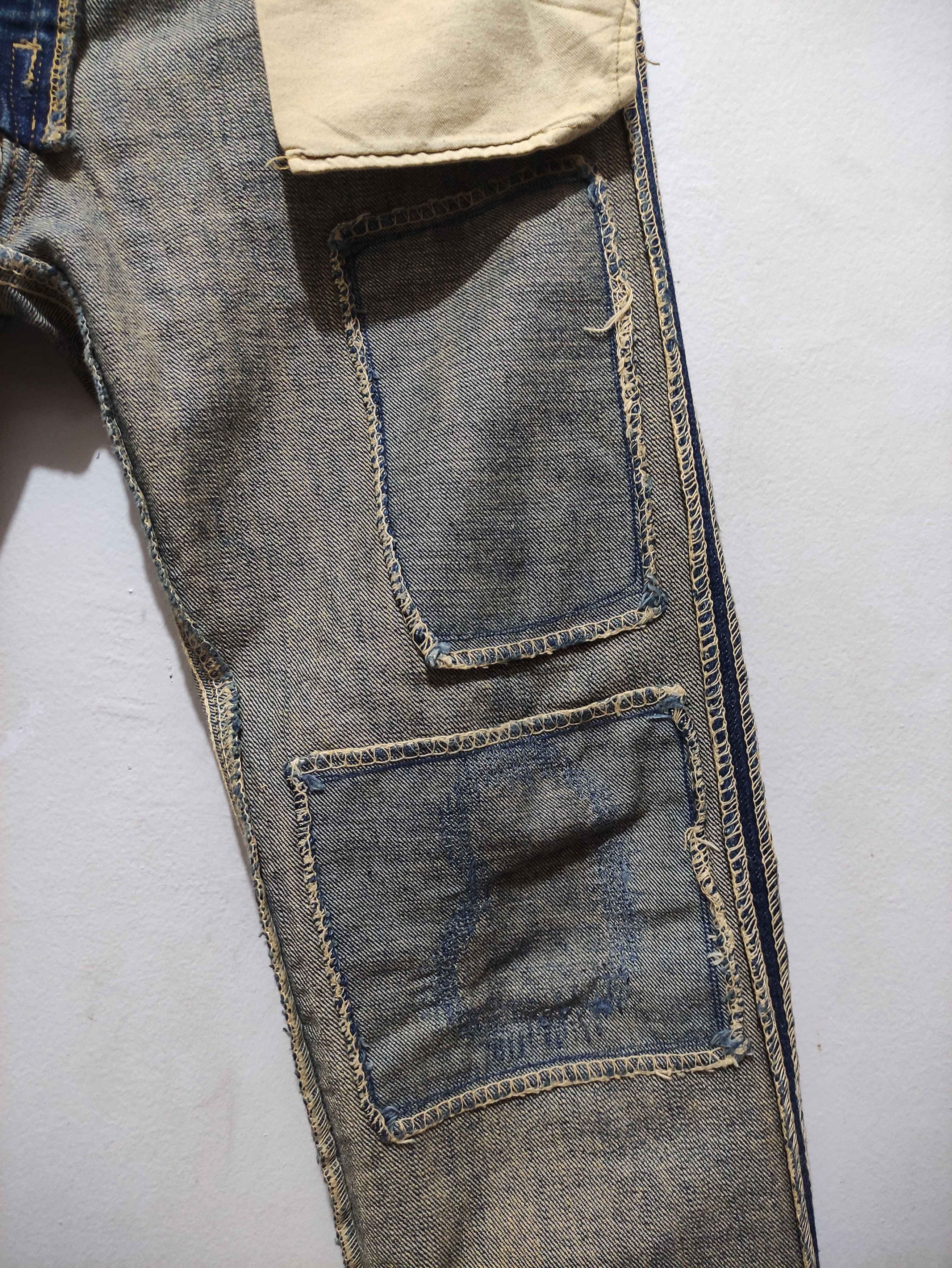 Spellbound Japanese Archive SPELLBOUND distressed grunge denim Size US 29 - 19 Thumbnail