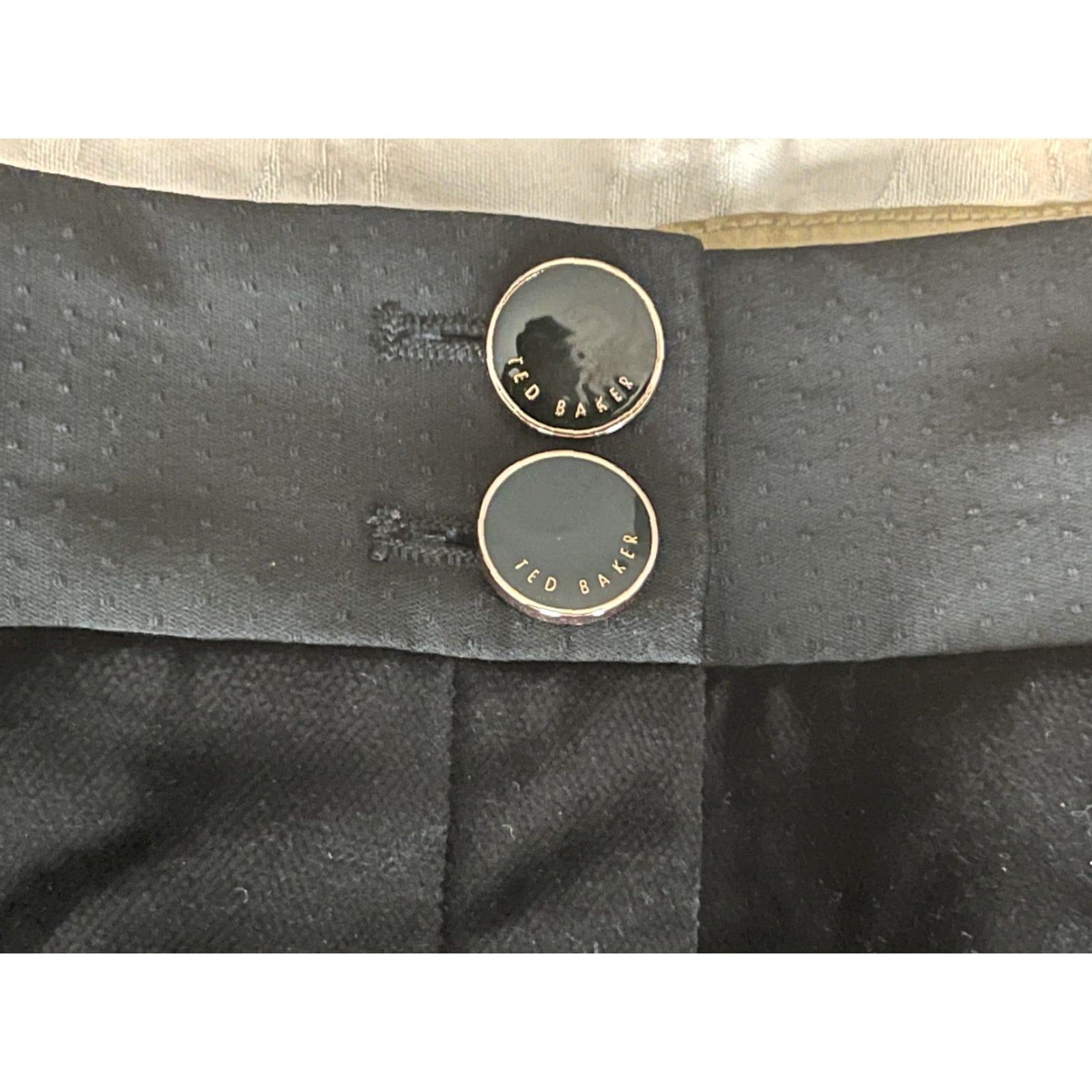 Ted Baker TED BAKER Womens Dress Slacks Pants Trousers Sz 2 Waist 31 Velvet Black Size 26" / US 2 / IT 38 - 3 Thumbnail