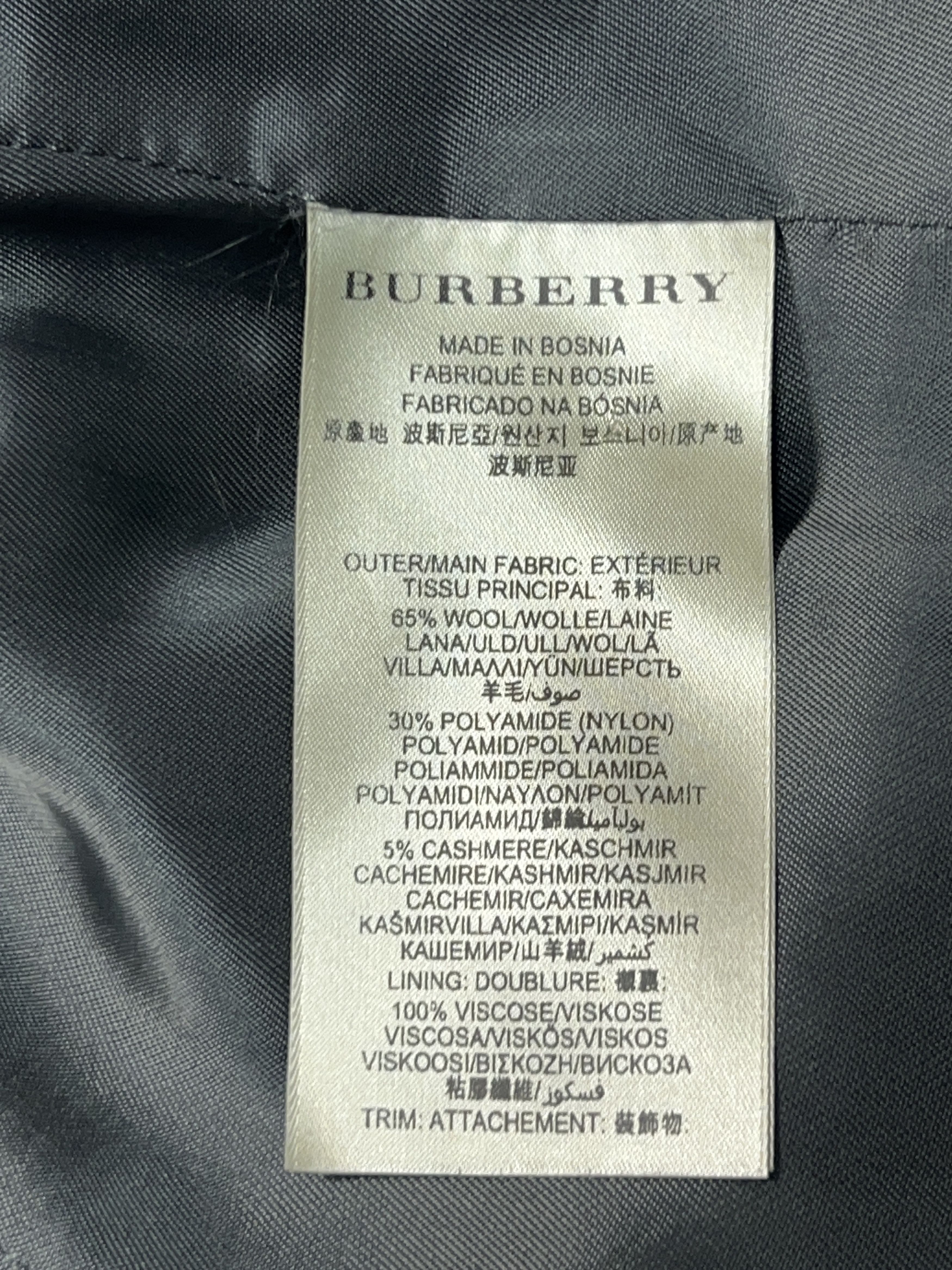 Burberry BRIT Rushworth Coat Wool Check Lining Size UK 8 IT 40 US 6 Size M / US 6-8 / IT 42-44 - 8 Thumbnail