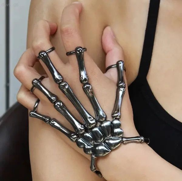 Japanese Brand Adjustable Skeleton Skull Hand Glove Size ONE SIZE - 1 Thumbnail