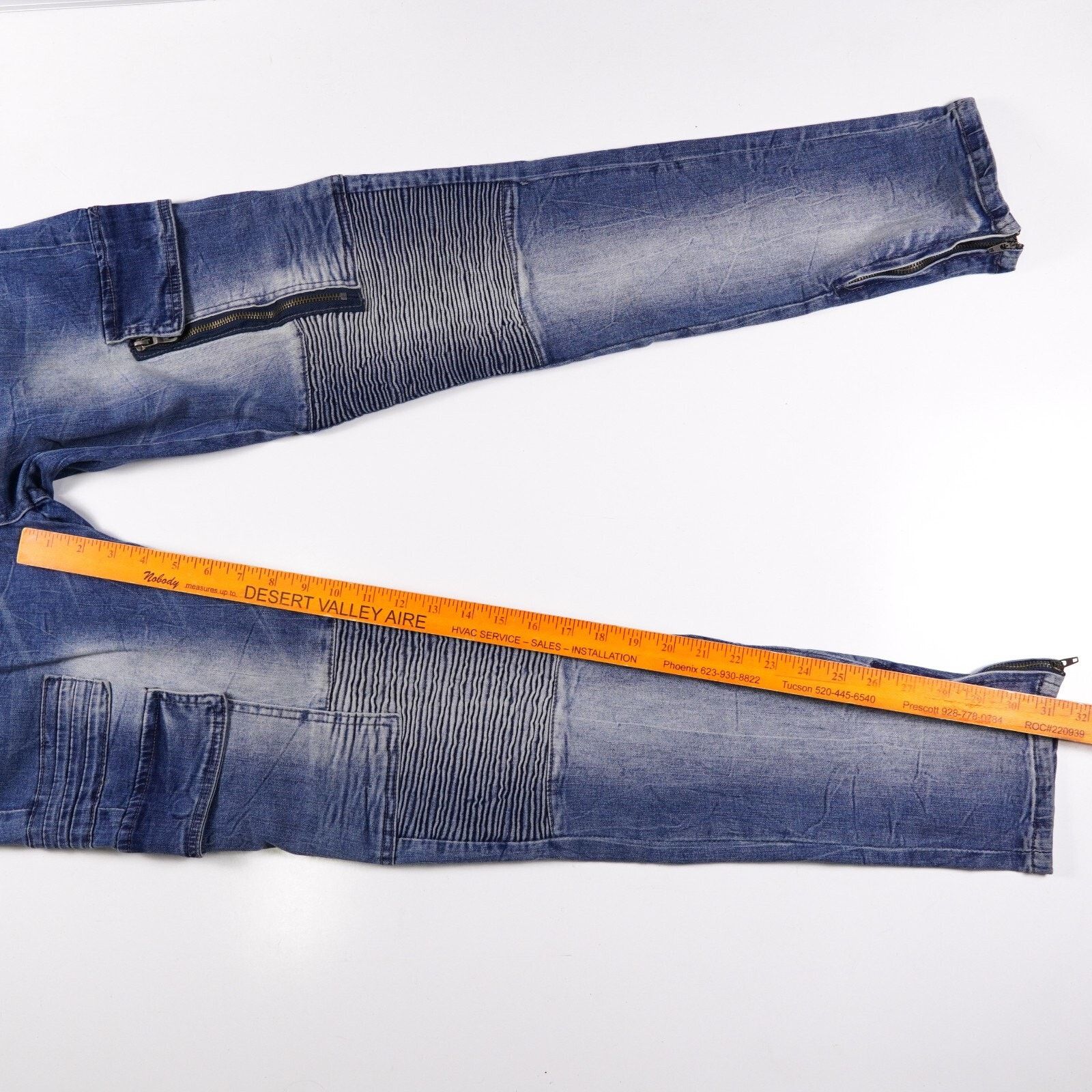 Other 19V69 Italia Denim Slim Skinny Jeans Straight Pants W34 L32 Size 34" / US 12 / IT 48 - 3 Thumbnail
