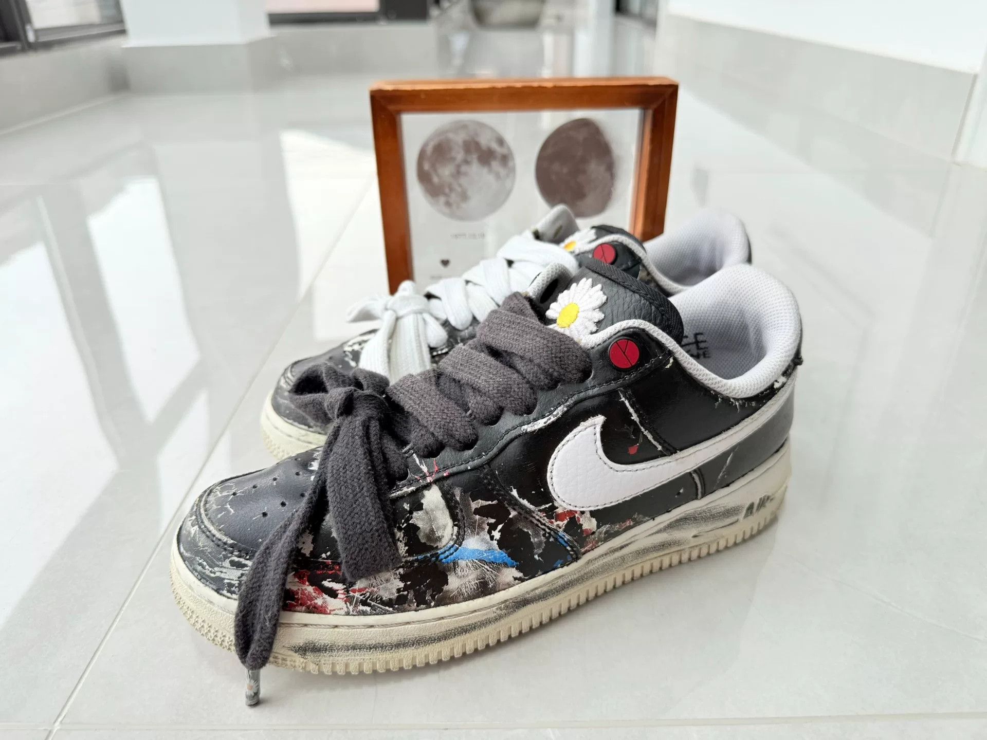 Nike Nike AF1 Black Lowtop Sneakers 8 Men Size US 8 / EU 41 - 1 Thumbnail