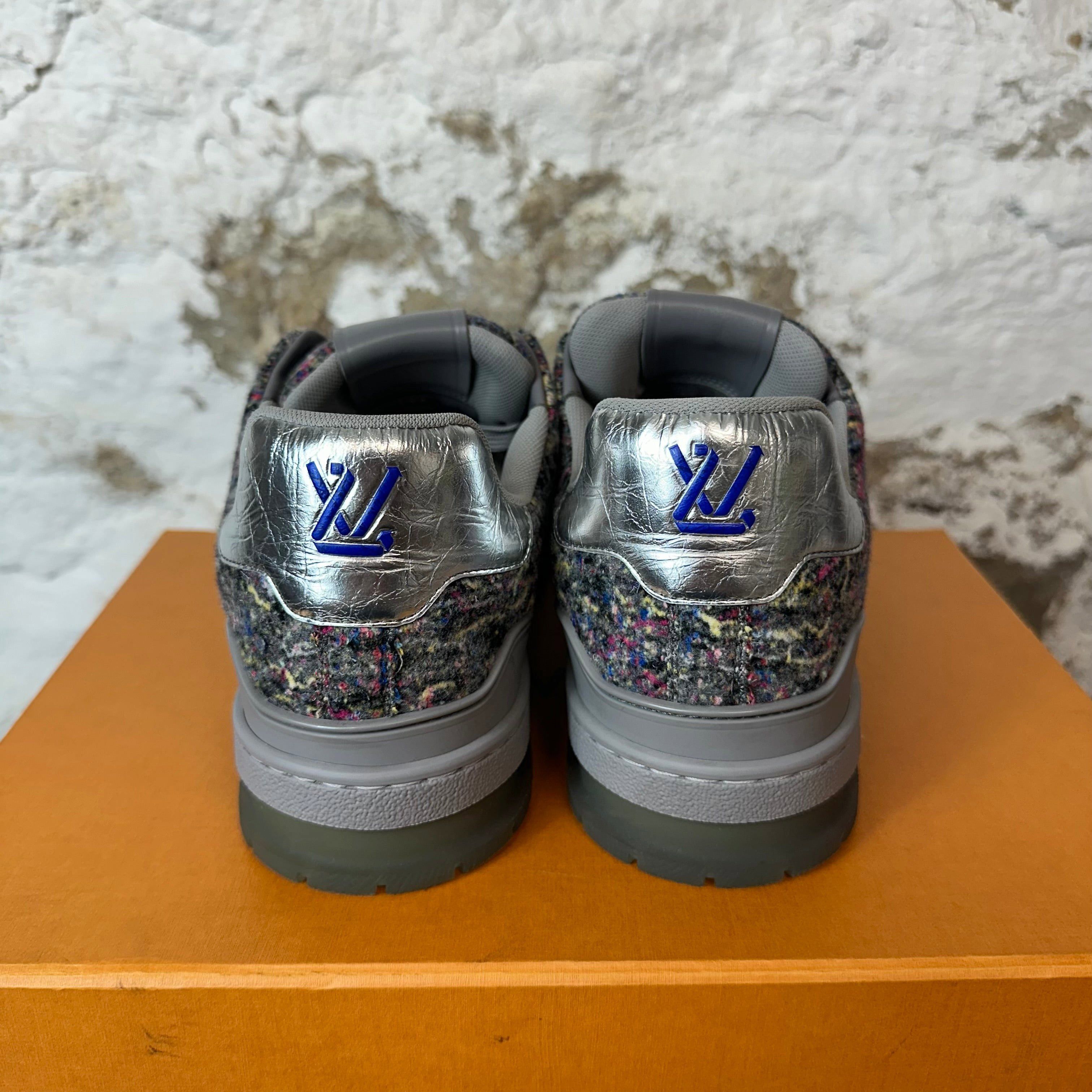 Louis Vuitton Louis Vuitton Gray Mulitcolor Trainer Sz 10.5 (9LV) Size US 10.5 / EU 43-44 - 5 Thumbnail
