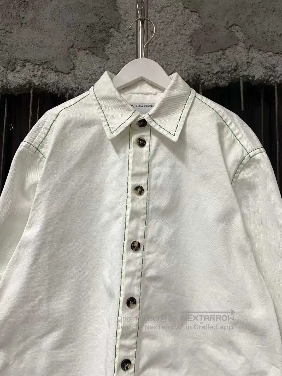 Bottega Veneta Bottega Veneta Green Denim Shirt. Size US L / EU 52-54 / 3 - 3 Thumbnail
