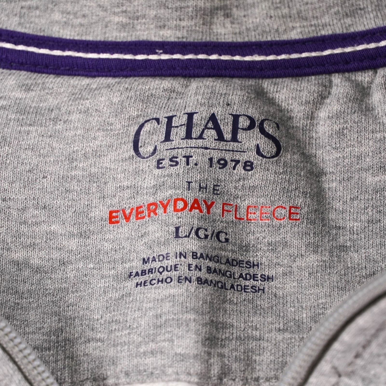 Chaps Chaps 1978 Sweater Long Sleeve Fleece Tee Sweatshirt Shirt L Size US L / EU 52-54 / 3 - 8 Thumbnail