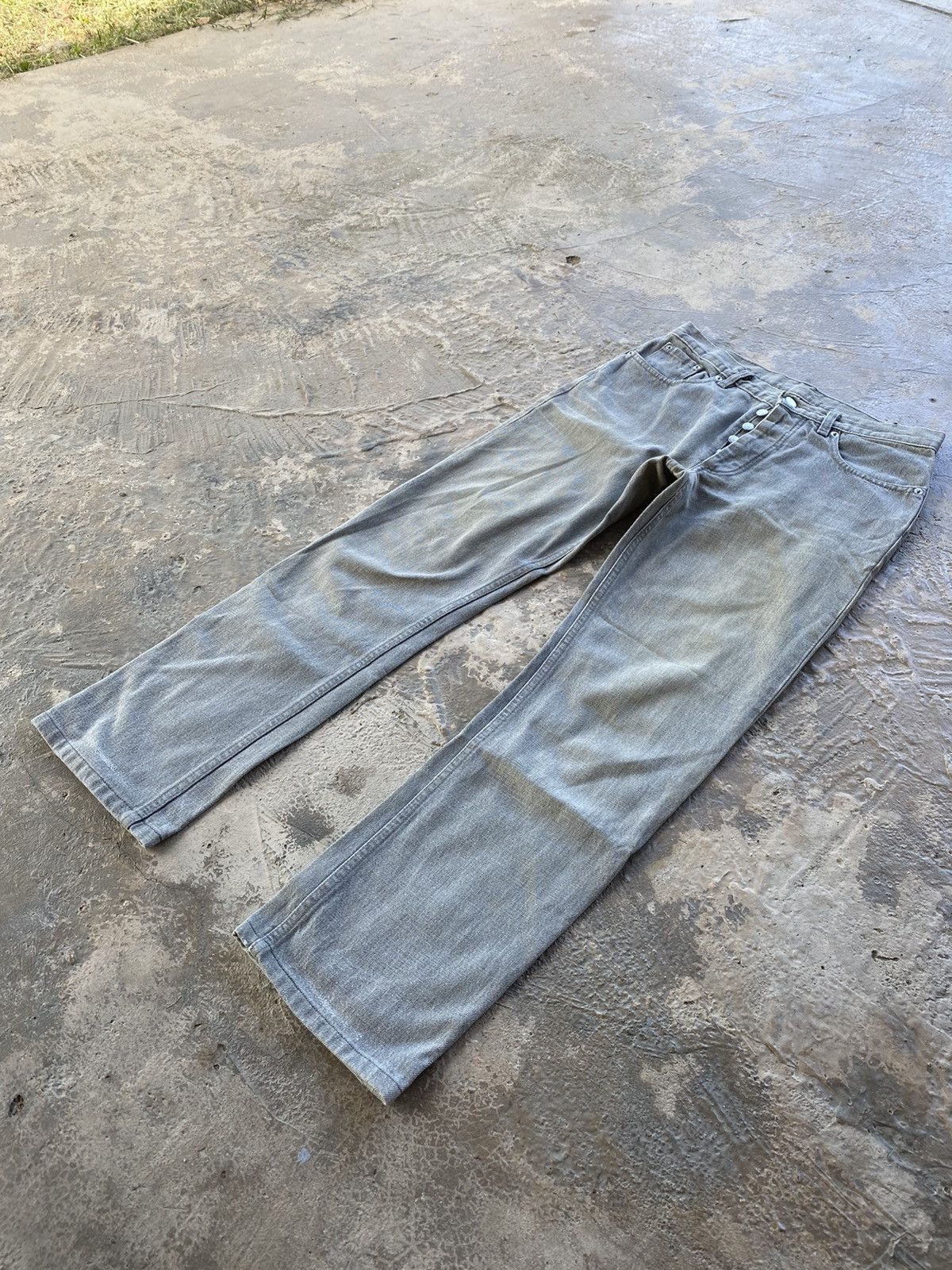 Helmut Lang × Vintage 👘SALE👘 HELMUT LANG VINTAGE CLASSIC DENIM ITALIAN CUT Size US 30 / EU 46 - 11 Thumbnail