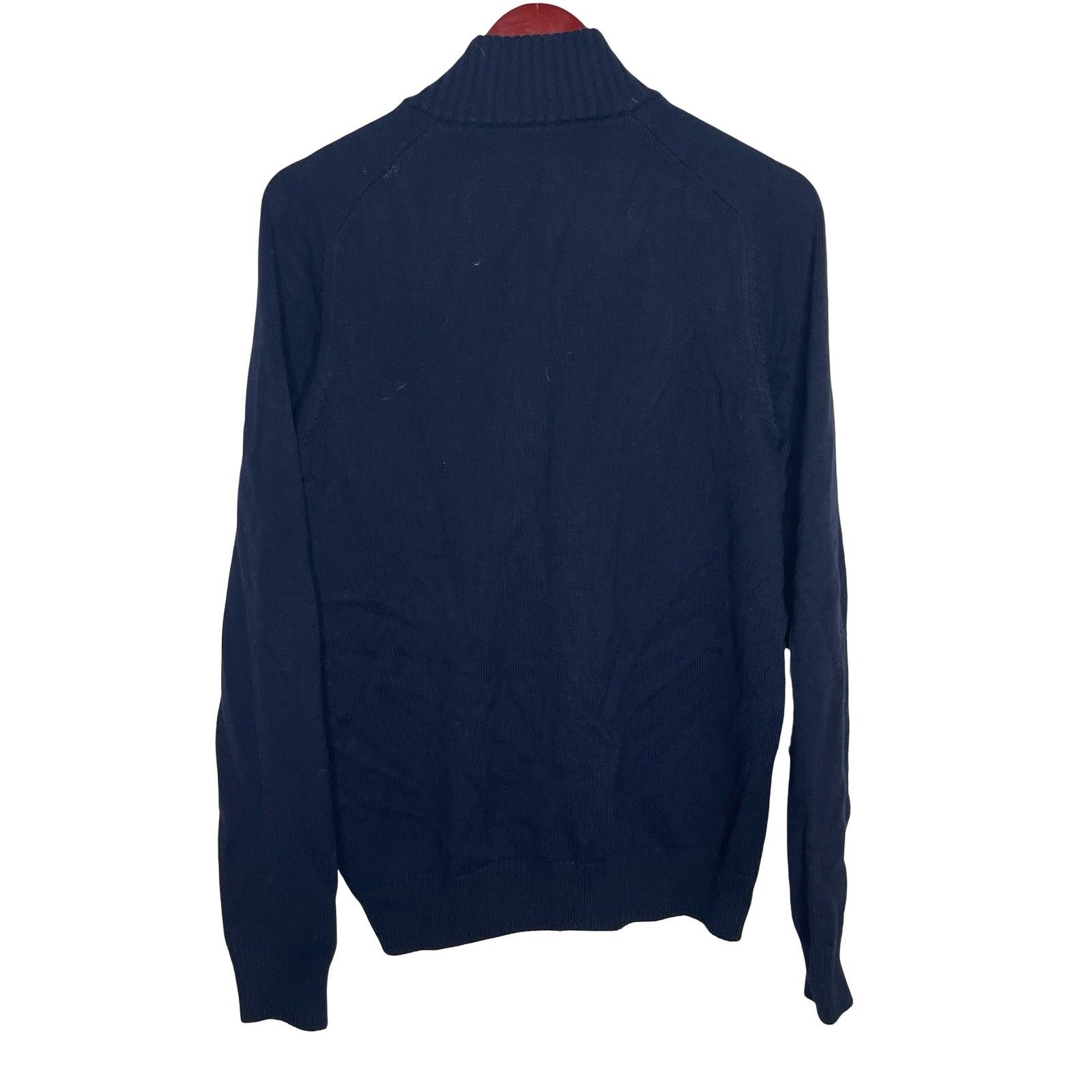 Gran Sasso Gran Sasso Wool Full-Zip Jacket Navy Brown Elbow Patch 52 XL Size US XL / EU 56 / 4 - 3 Thumbnail