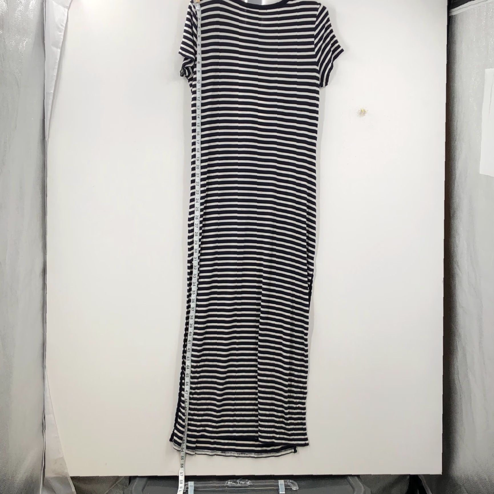 Michael Kors Michael Kors Womens Black Striped Maxi Dress Size M Crew Neck Pullover Casual Size M / US 6-8 / IT 42-44 - 5 Thumbnail
