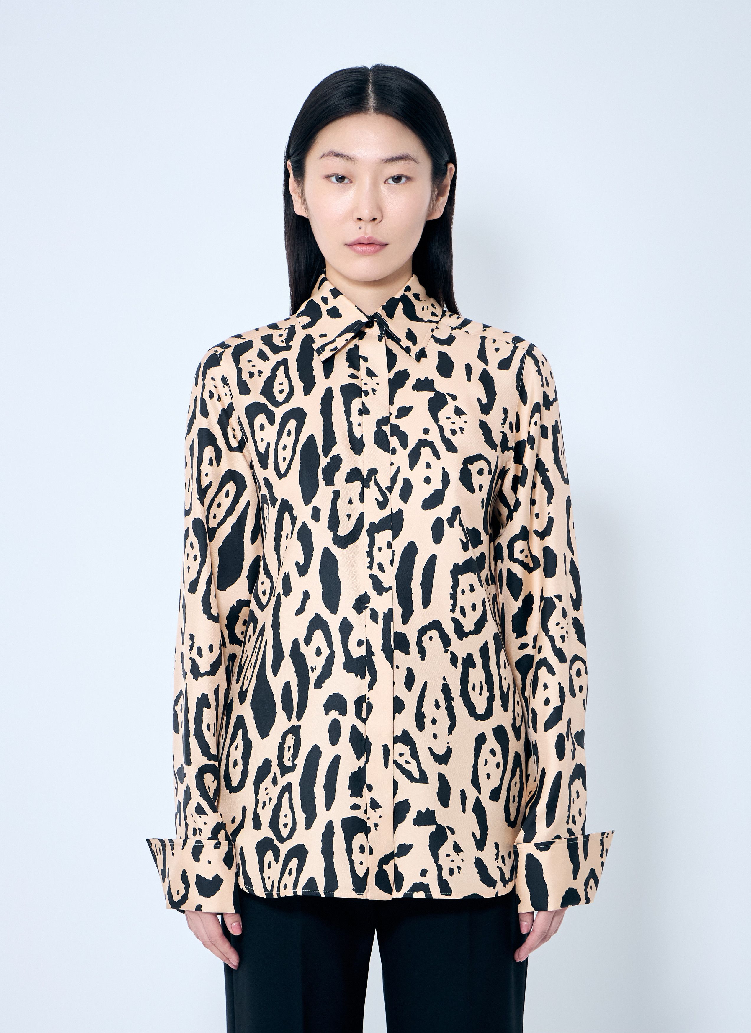 Sportmax Animal-Print Shirt Size M / US 6-8 / IT 42-44 - 1 Thumbnail