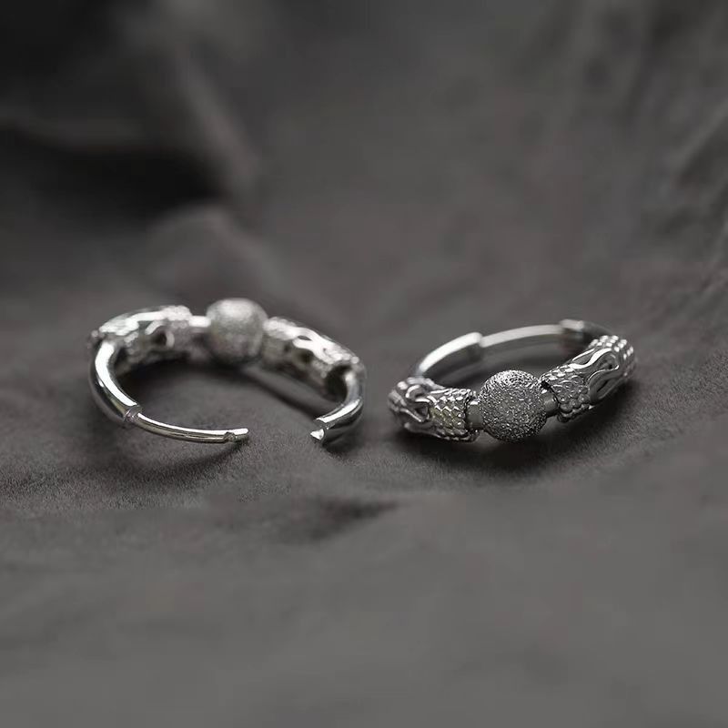 Jewelry Punk Earrings One Pairs Chrome Jewelry Size ONE SIZE - 3 Thumbnail