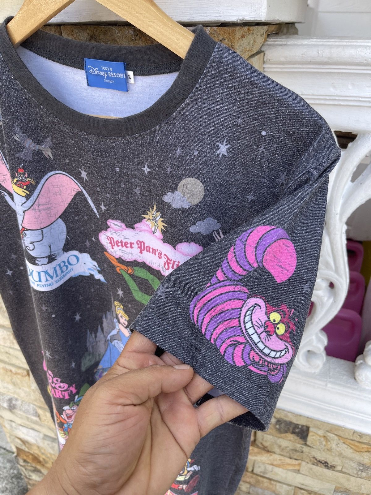 Disney Rare🔥Vtg Tokyo Disney Movie Promo All Over Print T-Shirt Size US L / EU 52-54 / 3 - 3 Thumbnail