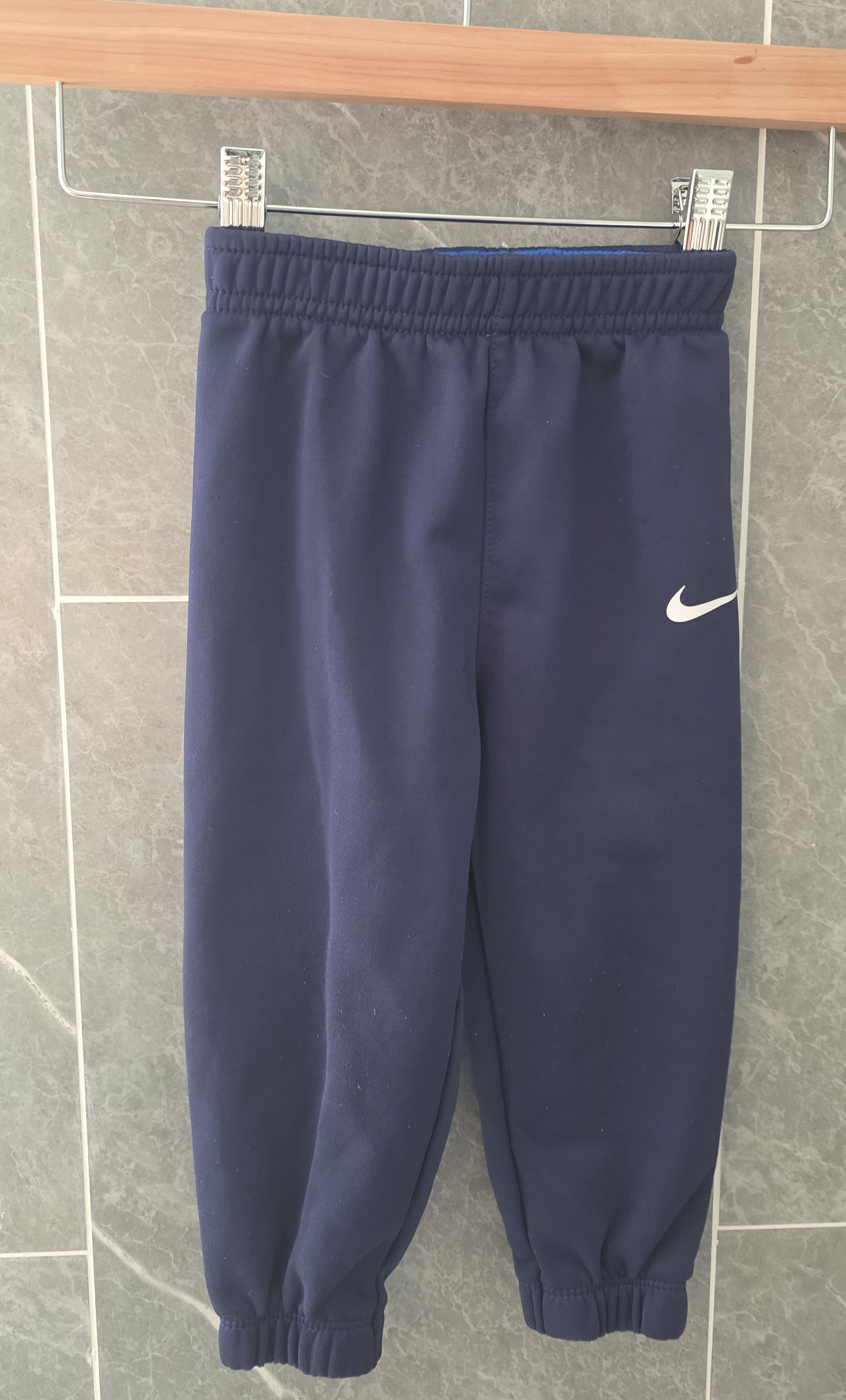 Nike Nike Baby Navy Logo Dri-Fit Athletic Pants Size 24 Months Size US 26 / EU 42 - 1 Thumbnail