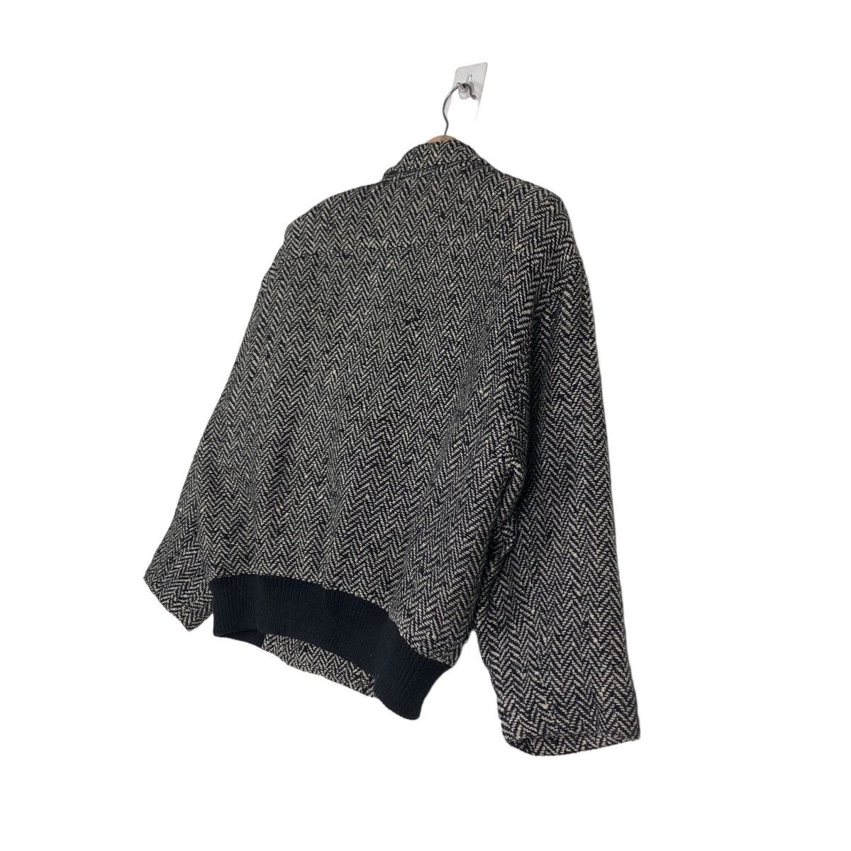 Issey Miyake 🔥Vintge Wool Bomber Jacket Herringbone Reor Japan Made Size US M / EU 48-50 / 2 - 10 Thumbnail