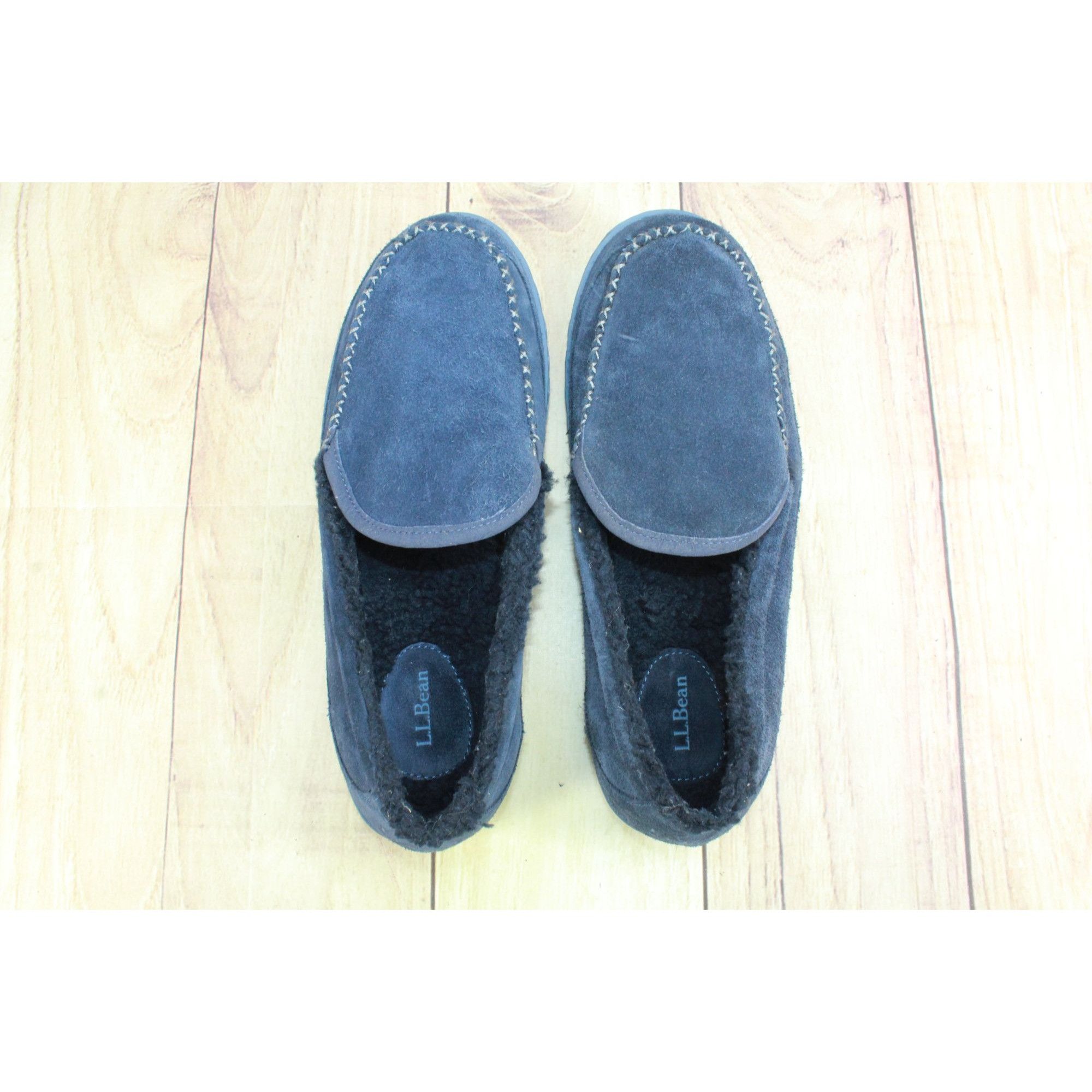 L.L. Bean LL Bean Carbon Navy Fleece Lined Slippers Men's Size 11 Size US 11 / EU 44 - 7 Thumbnail