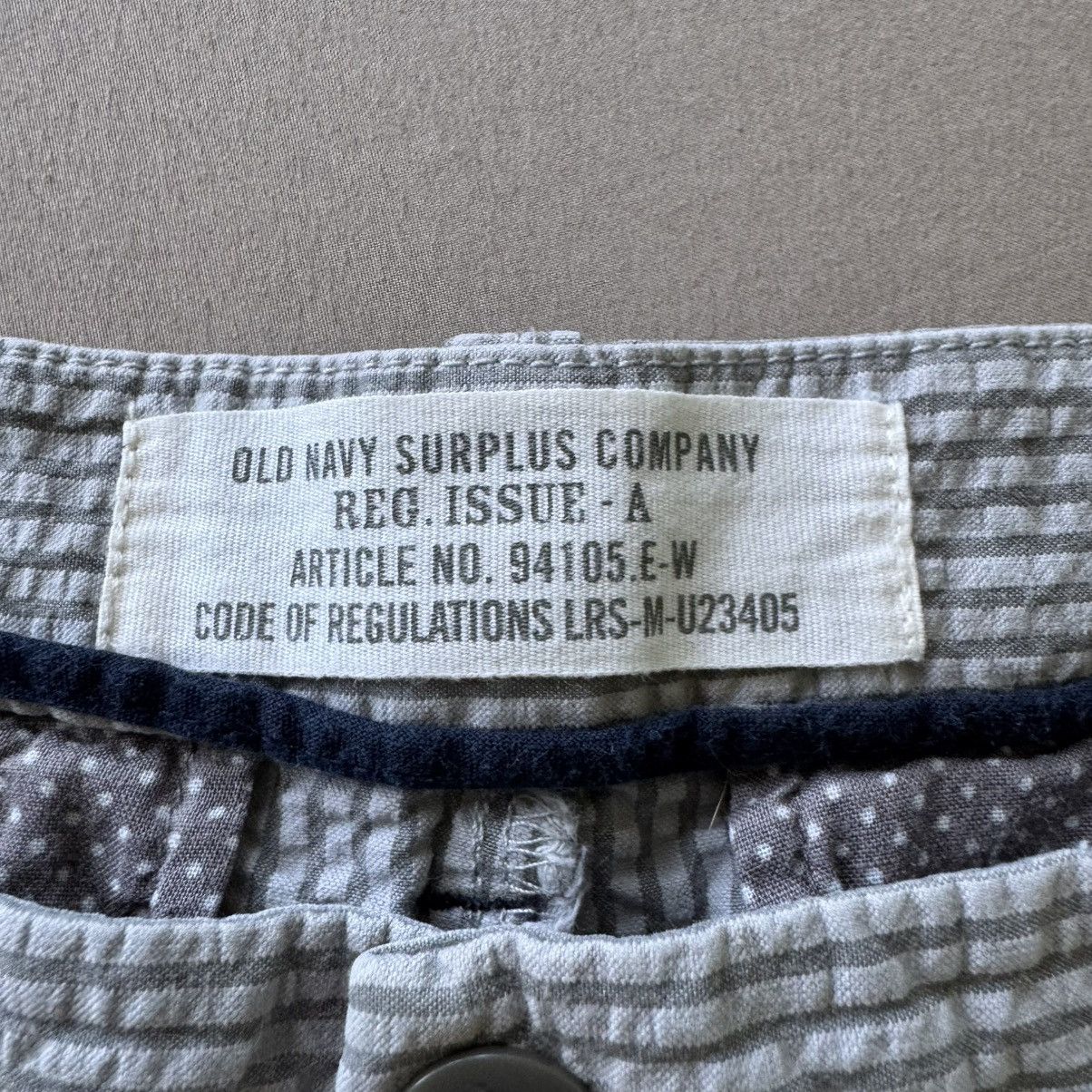 Old Navy Vintage Old Navy Grey Straight Seersucker Pant Trousers Size US 30 / EU 46 - 6 Thumbnail