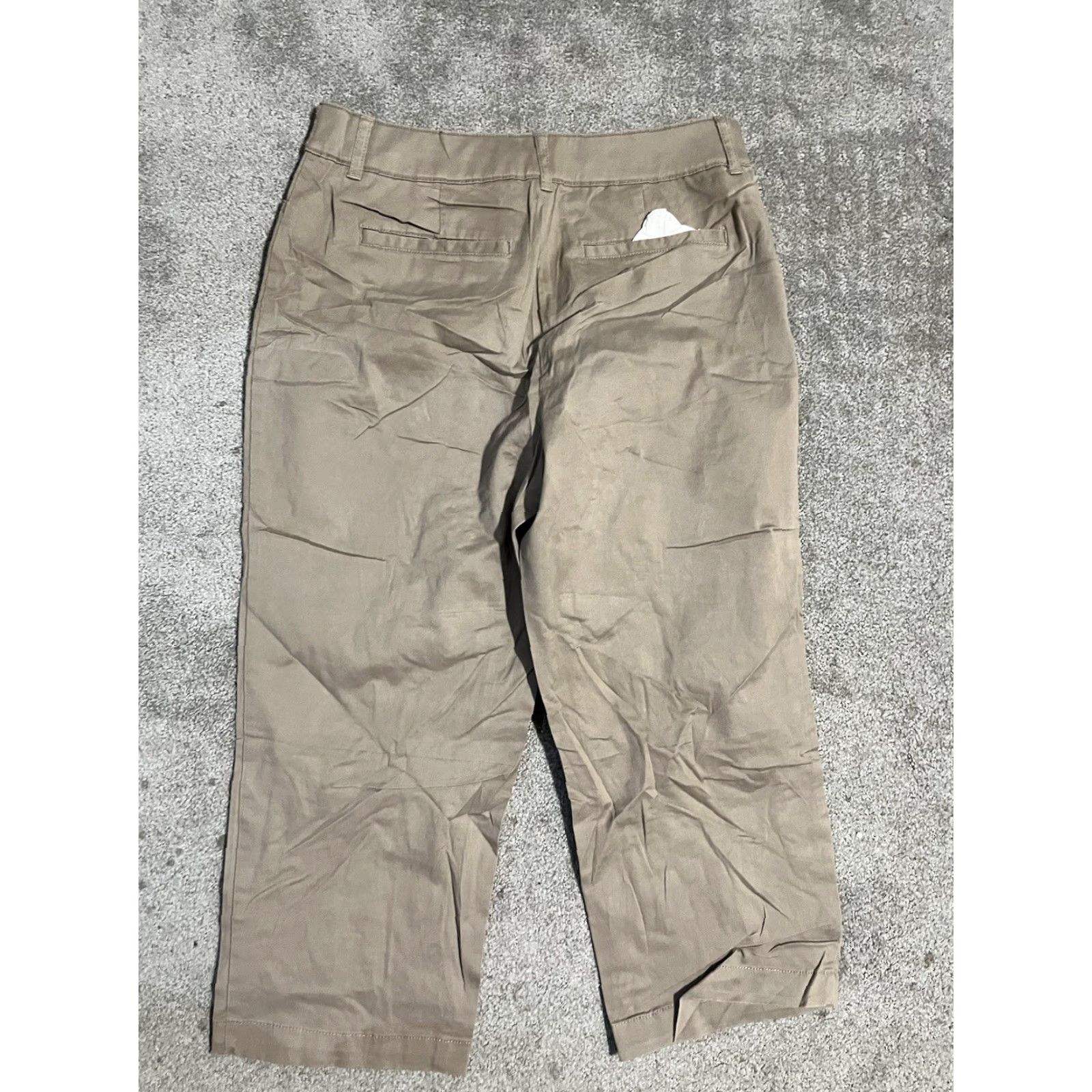 Croft & Barrow Croft & Barrow Capris Womens 4 Khaki Classic Fit Stretch Straight Leg Size 27" / US 4 / IT 40 - 3 Thumbnail