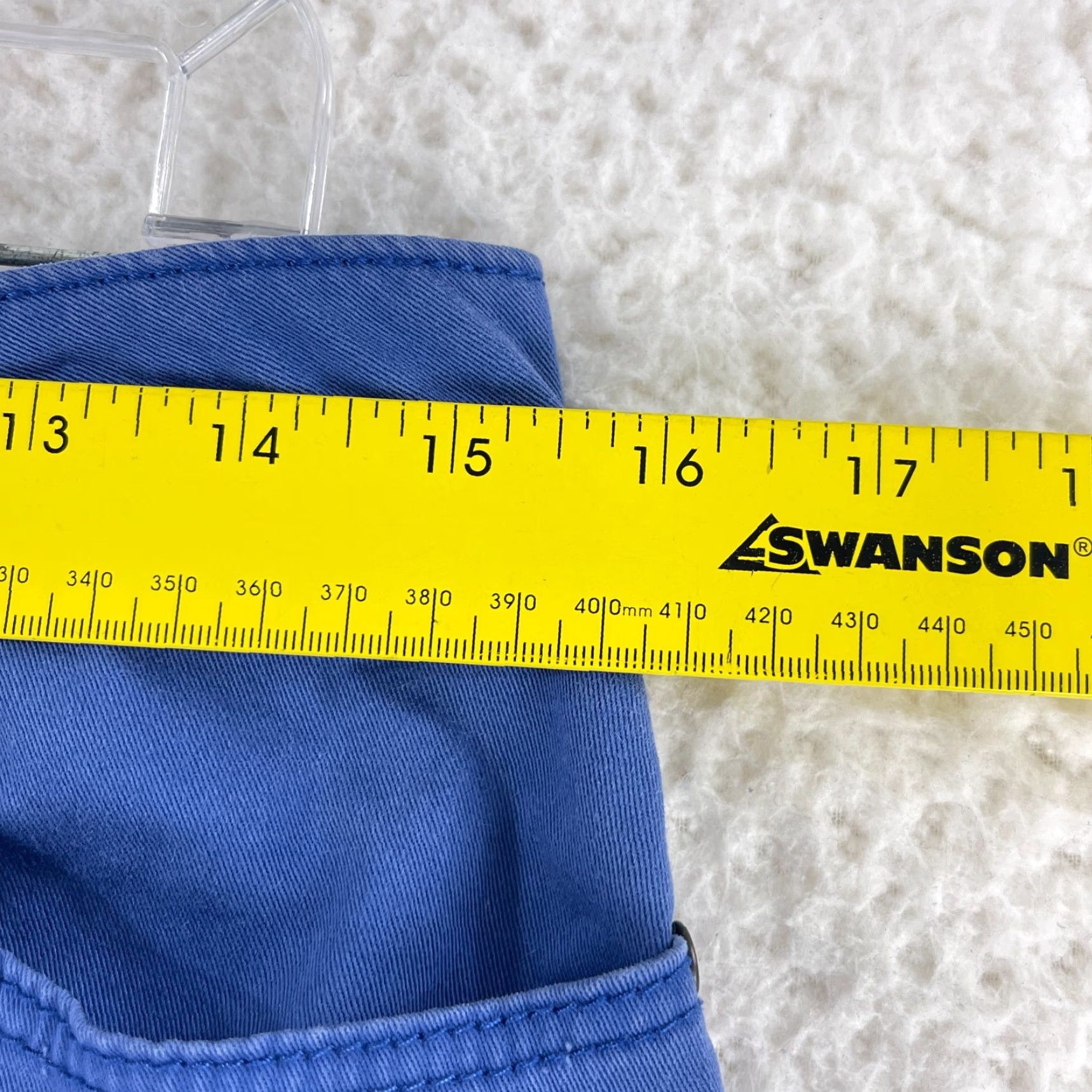 Talbots Talbots Blue Curvy Straight Leg Chino Pants Womens Mid-Rise Flat Front Size 6 Size 28" / US 6 / IT 42 - 7 Thumbnail