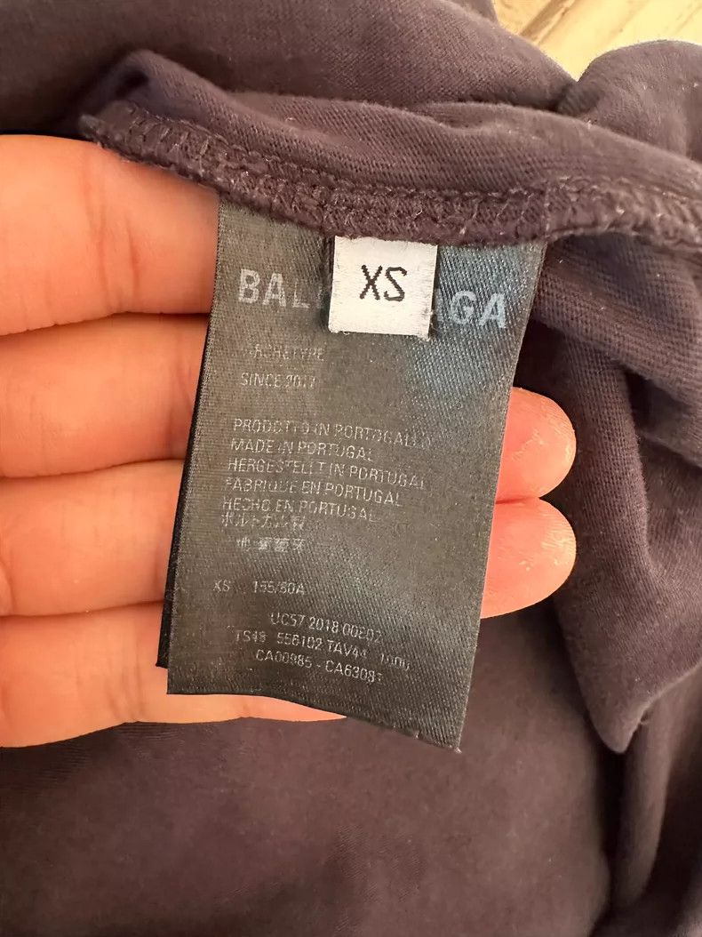 Balenciaga Balenciaga Short Sleeve T-Shirt, Size XS, Classic Wave Pri Size US XS / EU 42 / 0 - 3 Thumbnail
