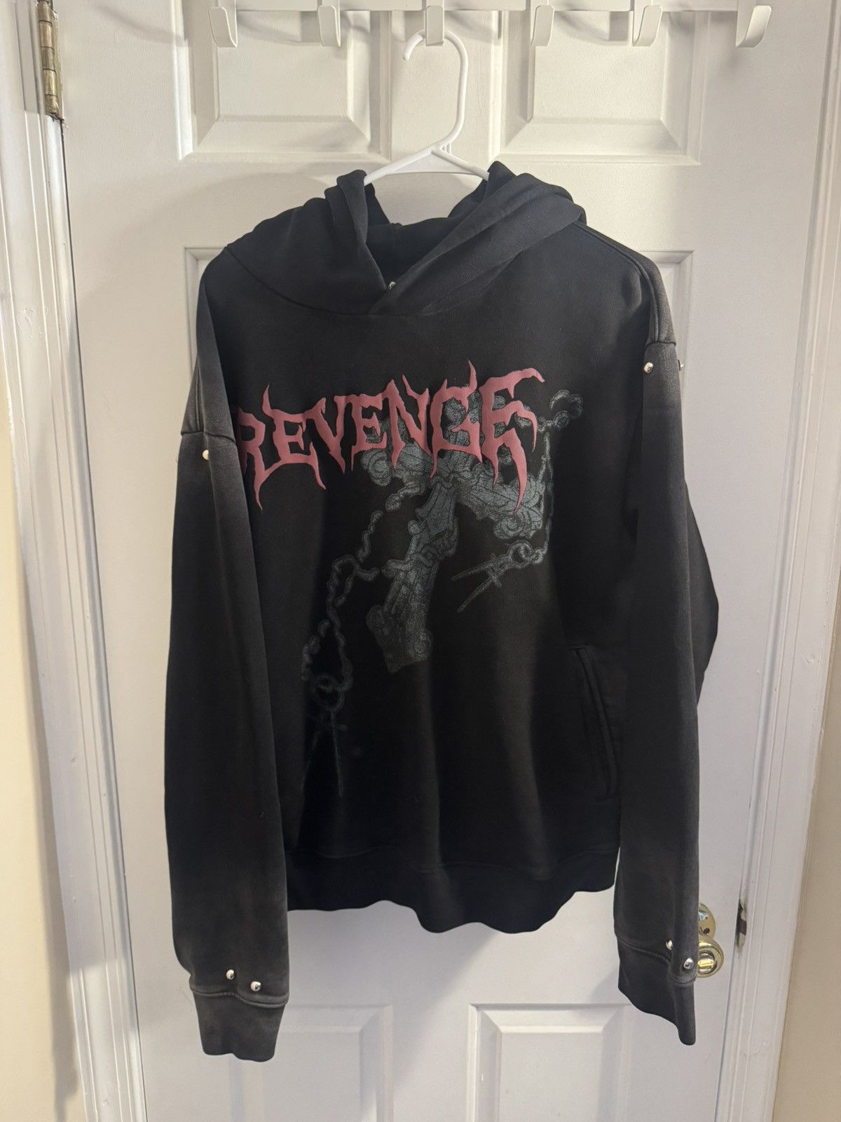 Revenge Revenge Chain Cross Hoodie Size US L / EU 52-54 / 3 - 1 Thumbnail
