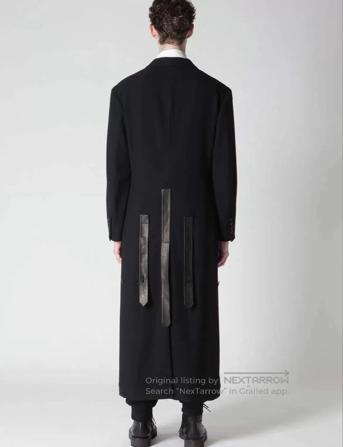 Yohji Yamamoto Yohji Yamamoto Black Striped Coat. Size US XL / EU 56 / 4 - 7 Thumbnail
