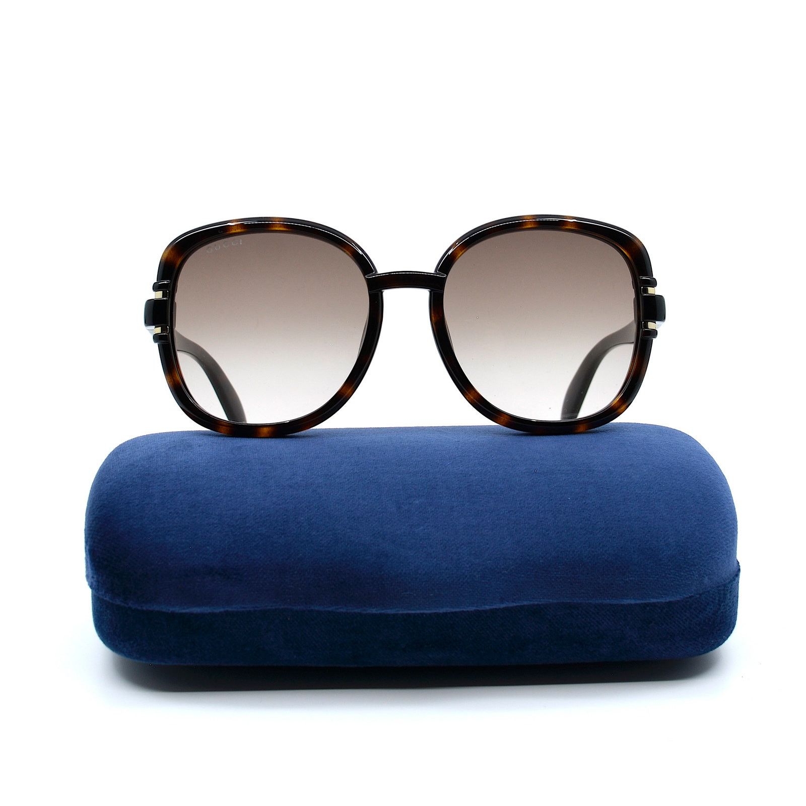 Gucci Gucci GG1068SA 002 Havana Brown Authentic Round Sunglasses Size ONE SIZE - 5 Thumbnail