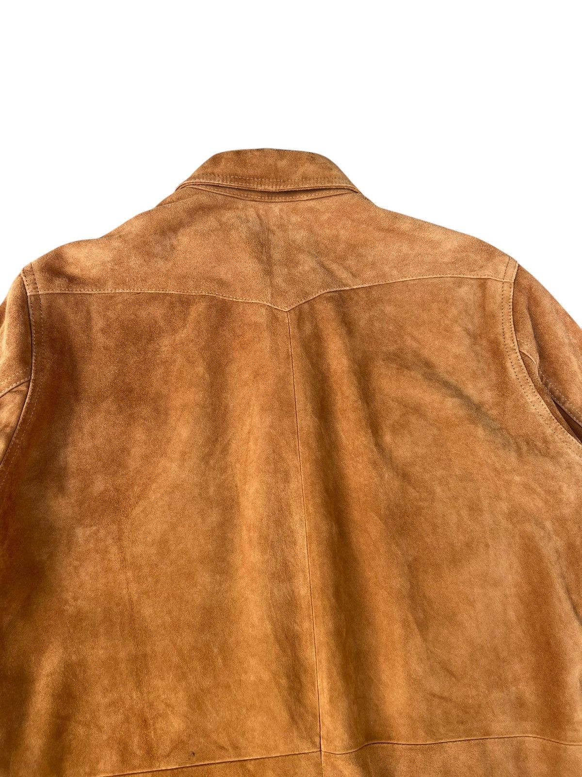 Leather United Arrows Goatskin Suede Leather Western Shirt Size US S / EU 44-46 / 1 - 17 Thumbnail