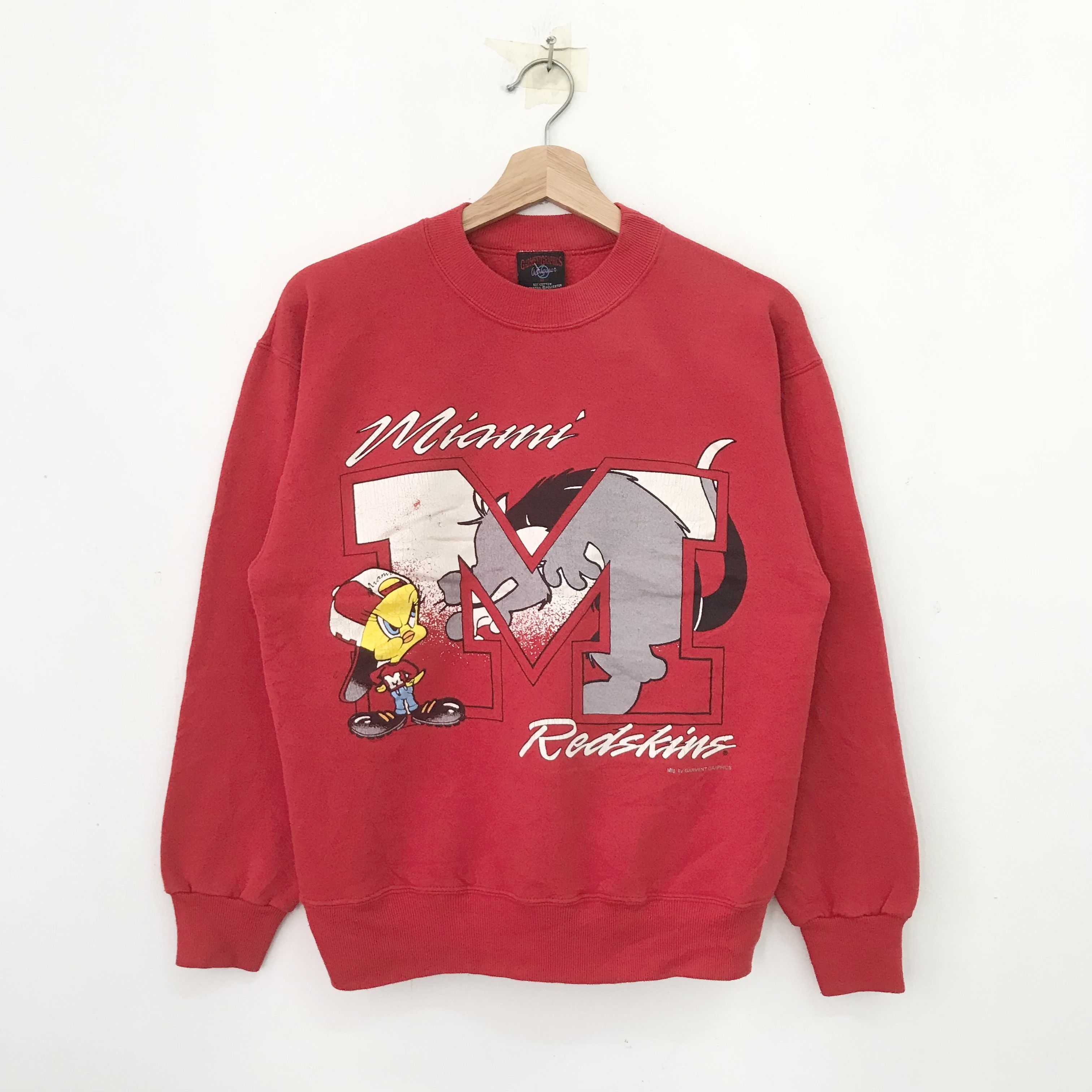 Vintage Vintage 90's Miami University Ncaa Red Sw - 420 Size US M / EU 48-50 / 2 - 1 Thumbnail