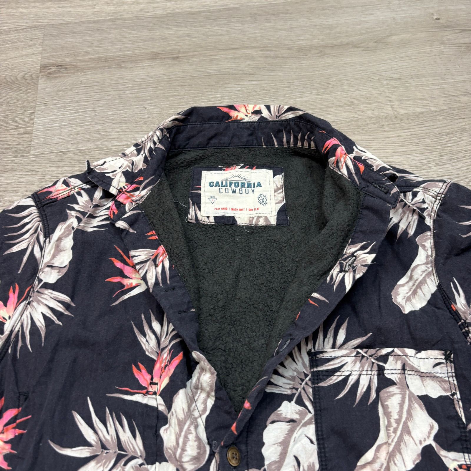 Other California Cowboy High Water Fleece Lined Hawaiian Shirt Sm Size US S / EU 44-46 / 1 - 4 Thumbnail