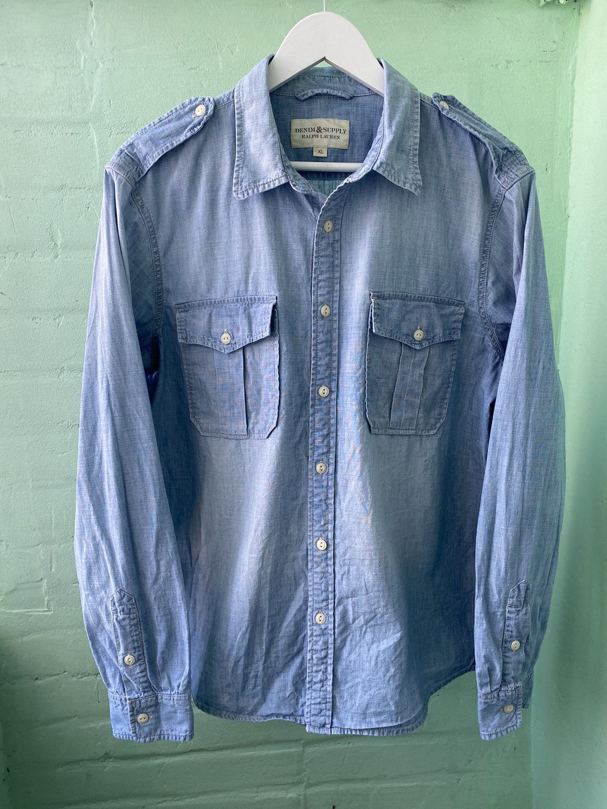 Vintage Ralph Lauren DENIM&SUPPLY Remake Work Shirt Size XL Size US XL / EU 56 / 4 - 7 Thumbnail