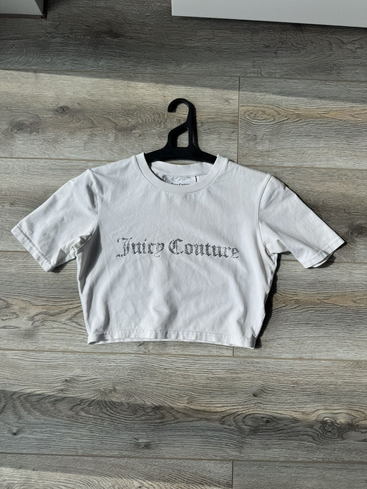 Juicy Couture Juicy Couture White Rheistones Crop Top Size S / US 4 / IT 40 - 3 Thumbnail