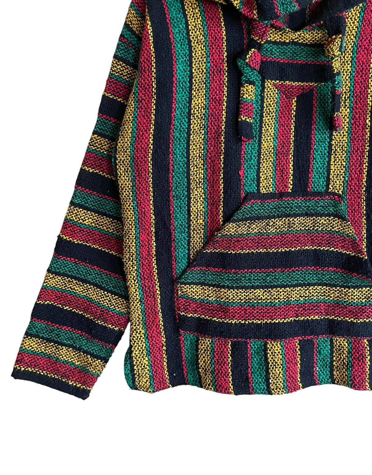Vintage Vintage Mexican Baja Rasta Hoodie 1990s Size US M / EU 48-50 / 2 - 4 Thumbnail