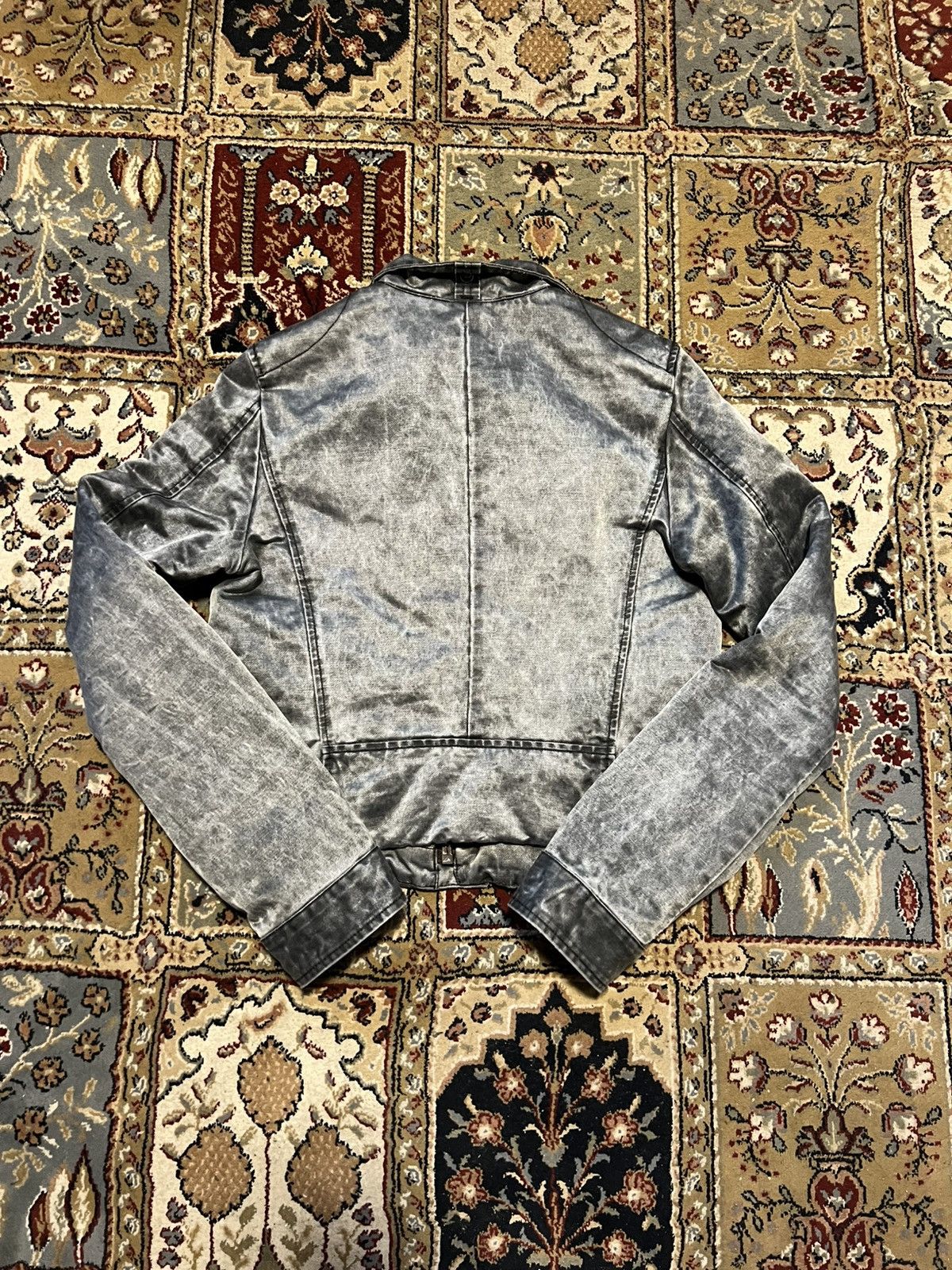 Diesel Diesel Vintage 2000s Faded Jacket Grey Metallic Rare Size M / US 6-8 / IT 42-44 - 2 Thumbnail