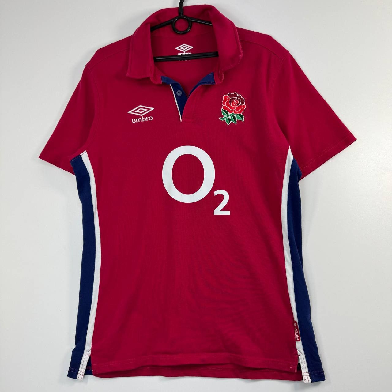Umbro Umbro England Rugby Shirt Red O2 Polo Jersey Size L Size US L / EU 52-54 / 3 - 1 Thumbnail