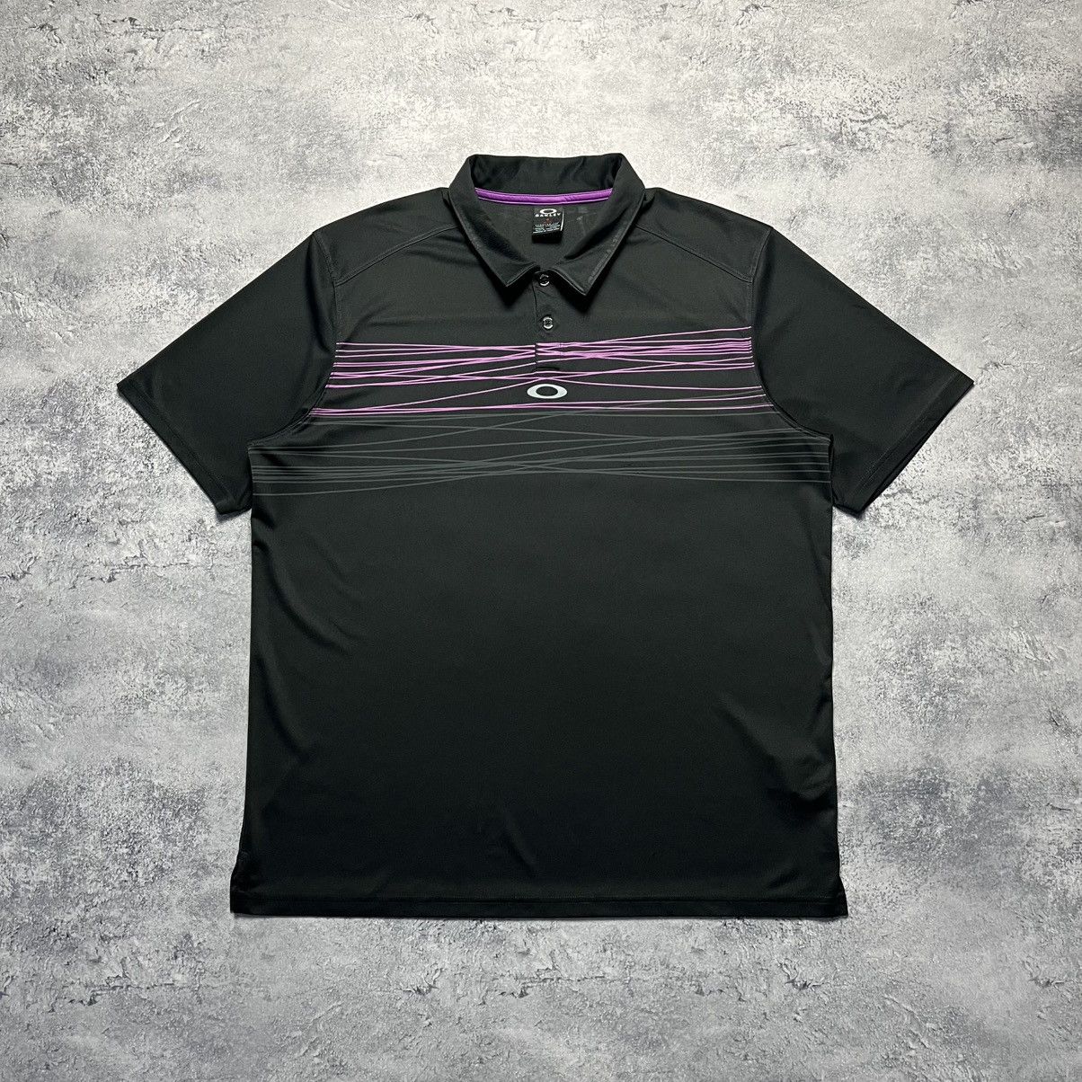 Oakley Vintage Oakley Central Logo Polo Shirt Streetwear Y2K Size US XL / EU 56 / 4 - 1 Thumbnail